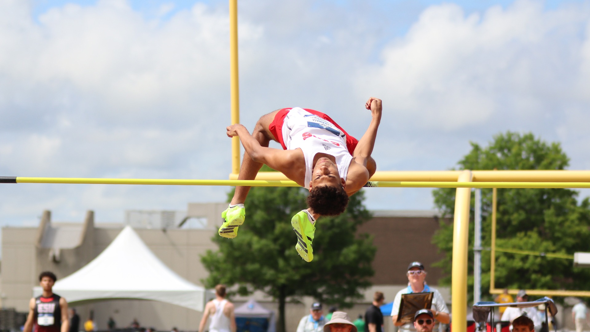 Abraham Christian jumps at nationals