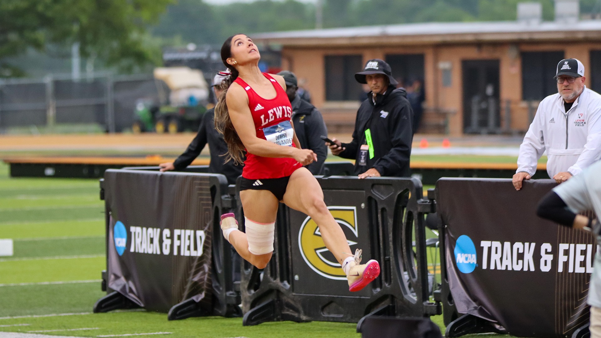 Denise Hernandez jumps at nationals