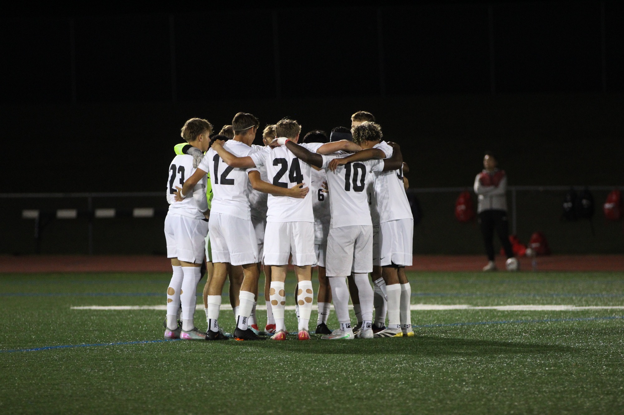 Men's Soccer Huddle
