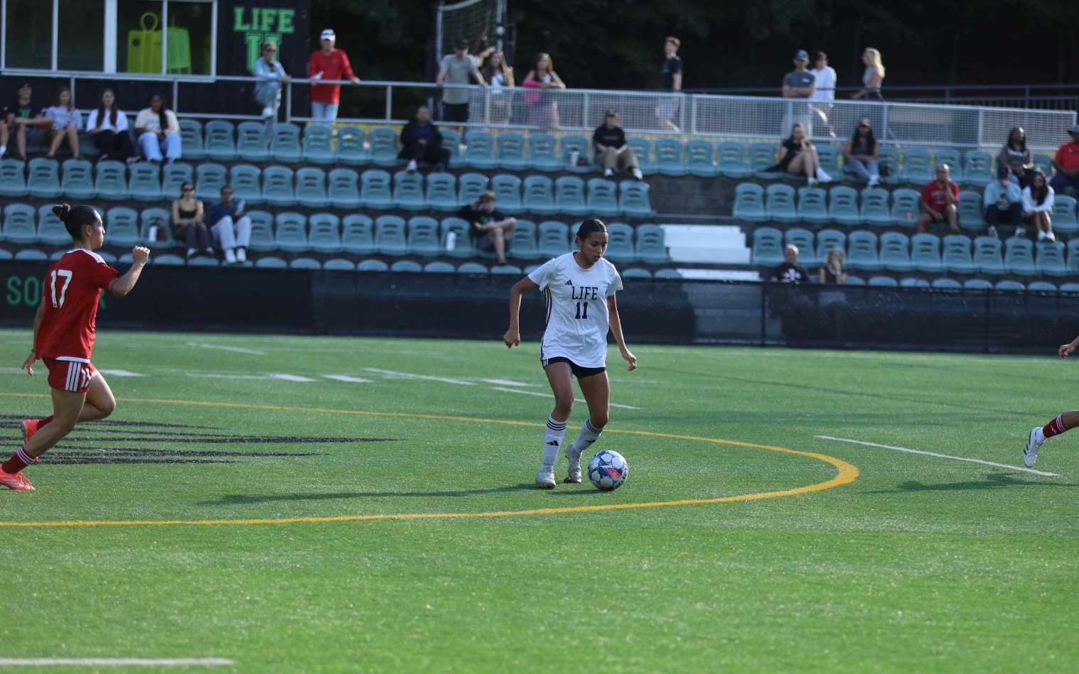 Victoria Valles Dribbles against William Carey in SSAC Contest