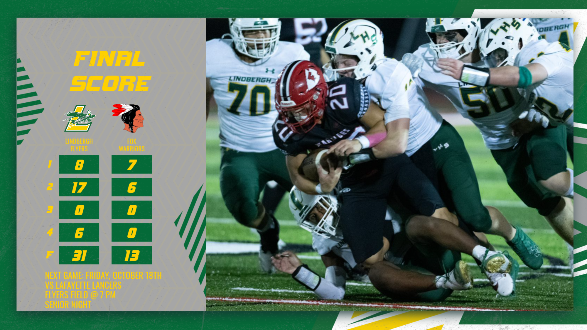 Lindbergh vs Fox (10/18) FB