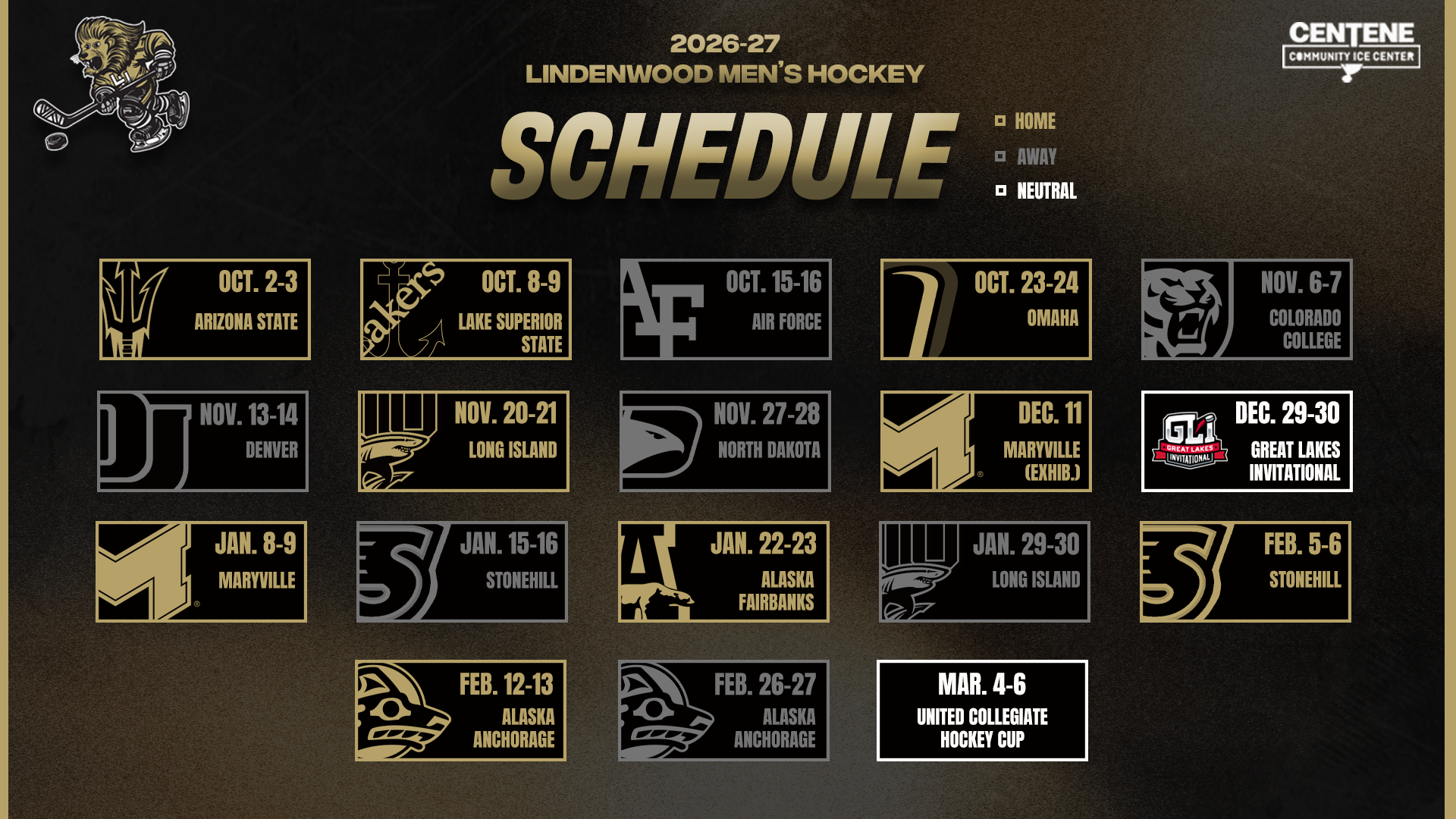 2026-27 Men's HKY Schedule Release