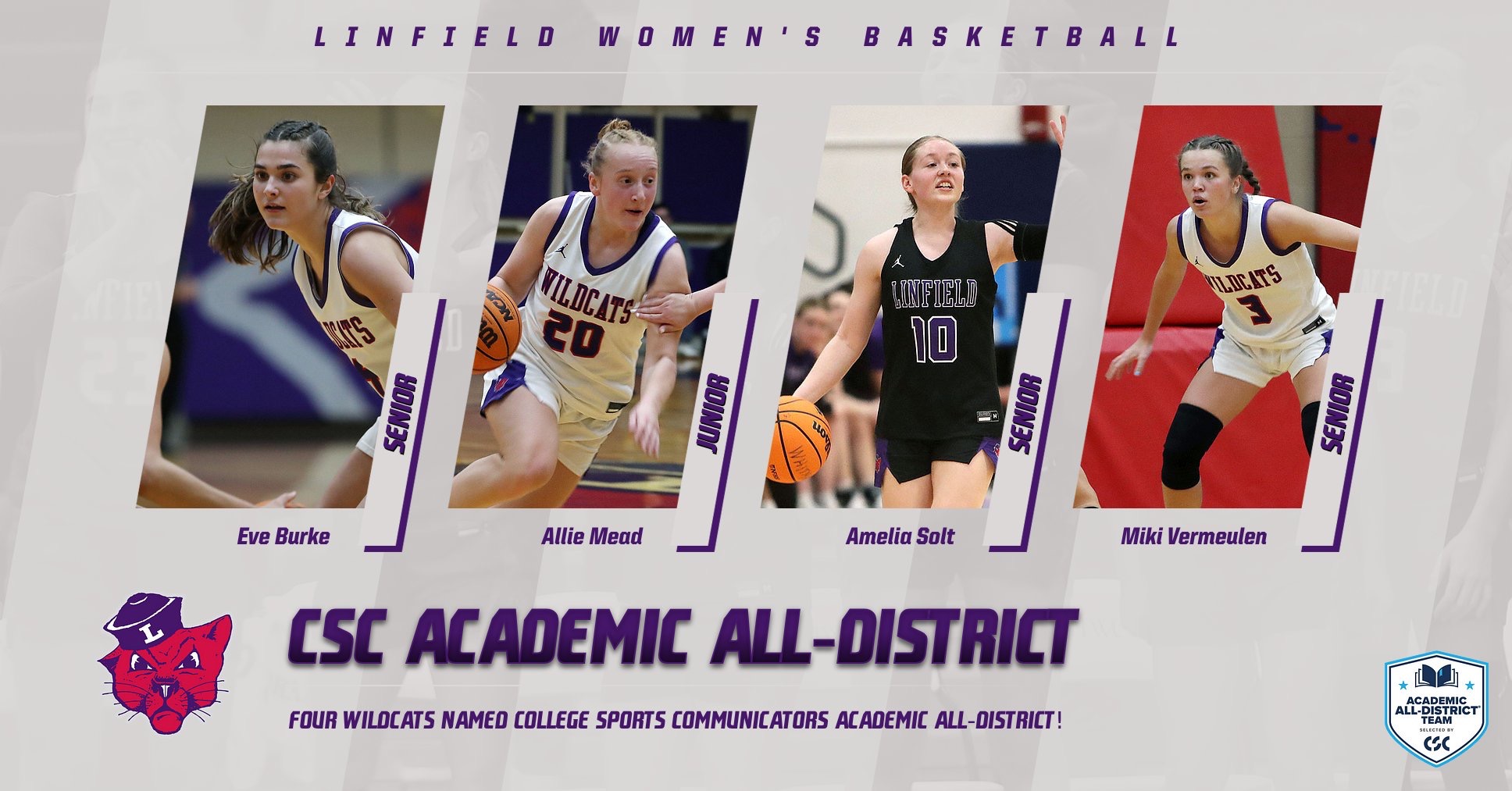 Women's Basketball Academic All-District 2025-26