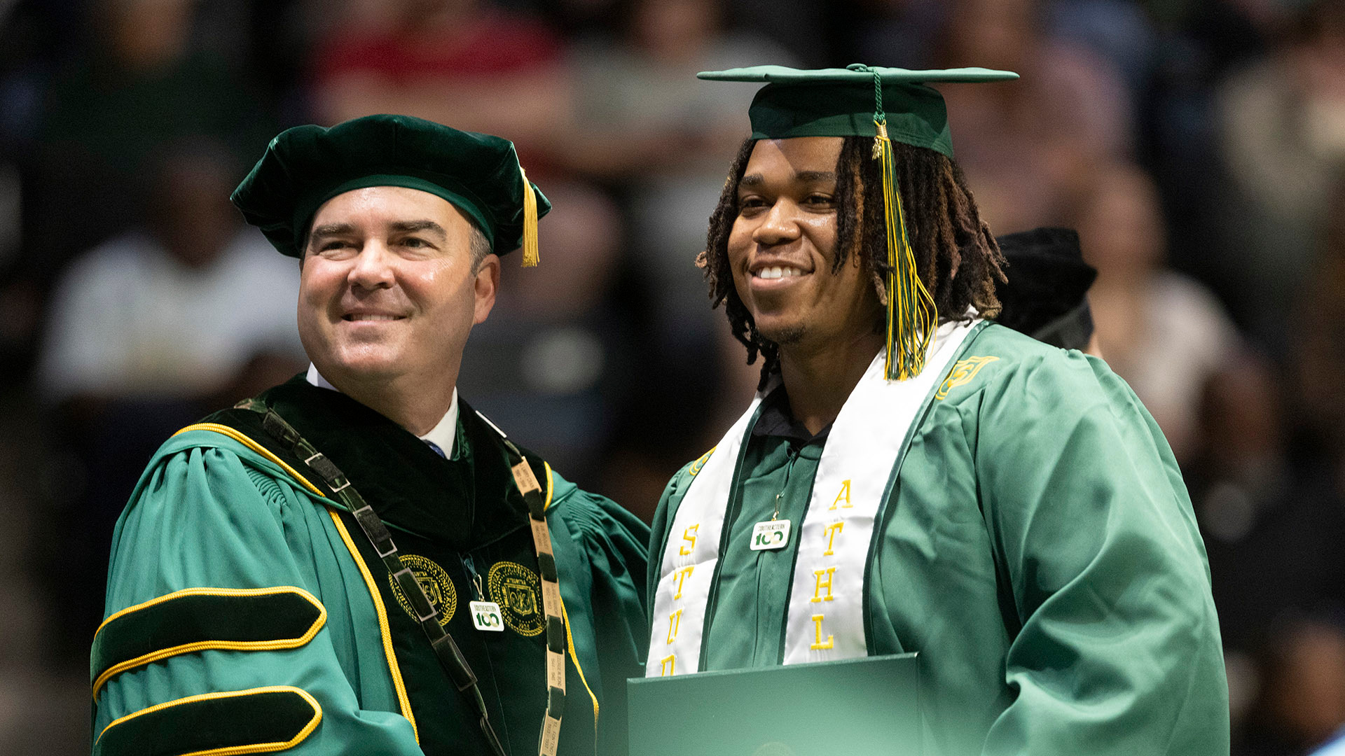 Southeastern University President Dr. William Wainwright and Breland Curry