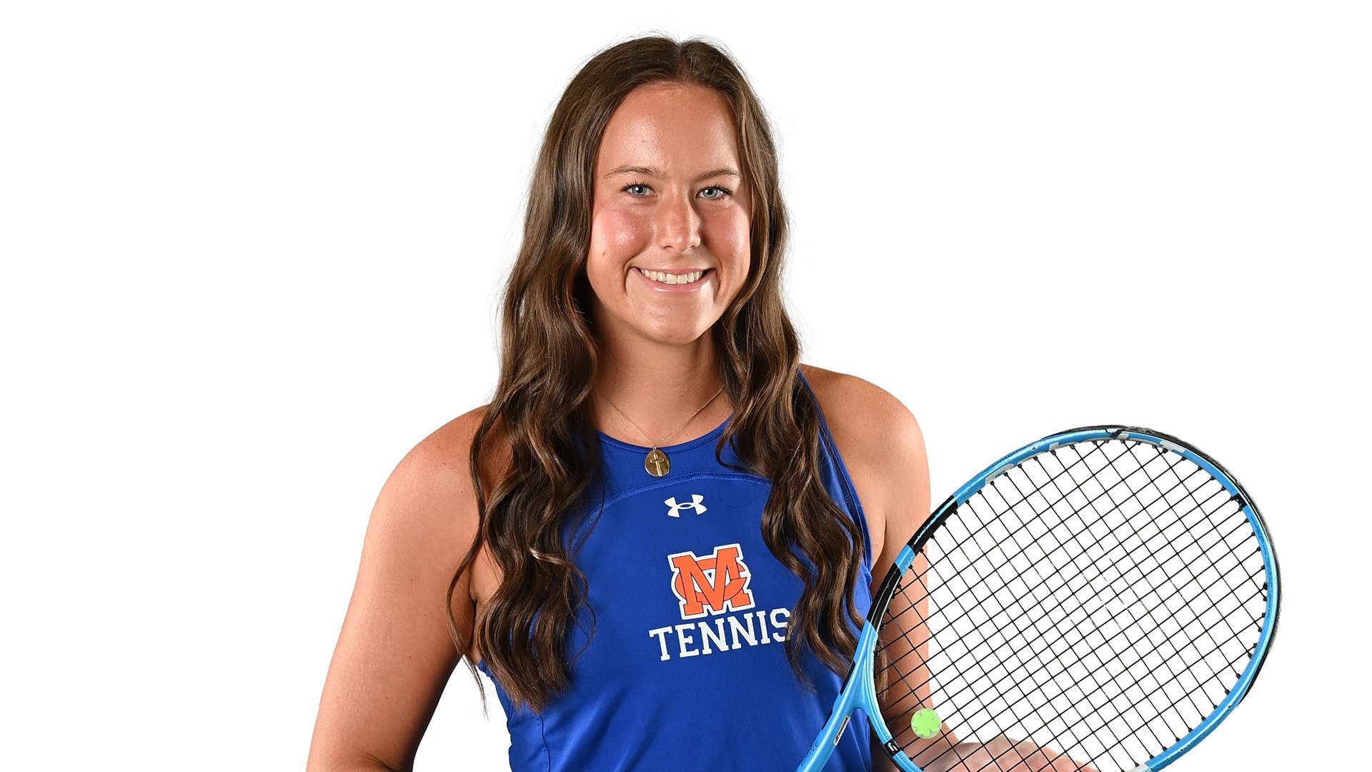 2026-27 SLU Tennis signee Kennedy Hutto in her Madison Central High School uniform