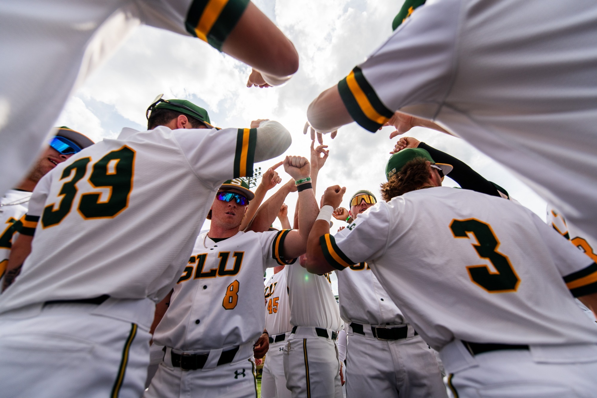 Baseball Team Huddle