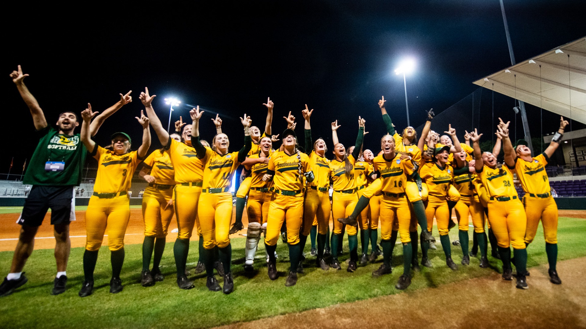 Softball Team Celebration