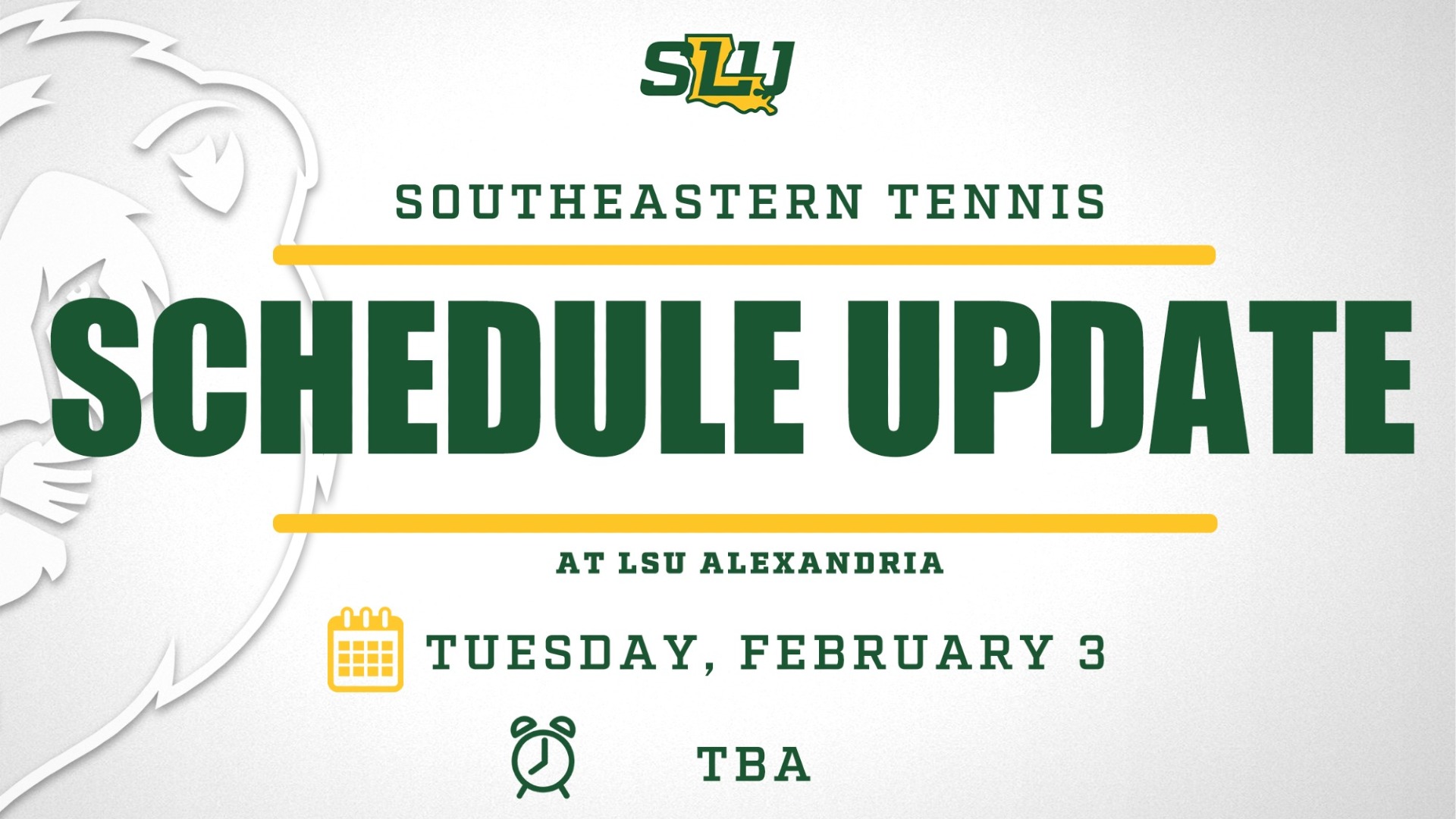 Women's Tennis Rescheduled at LSUA (2/3/26)