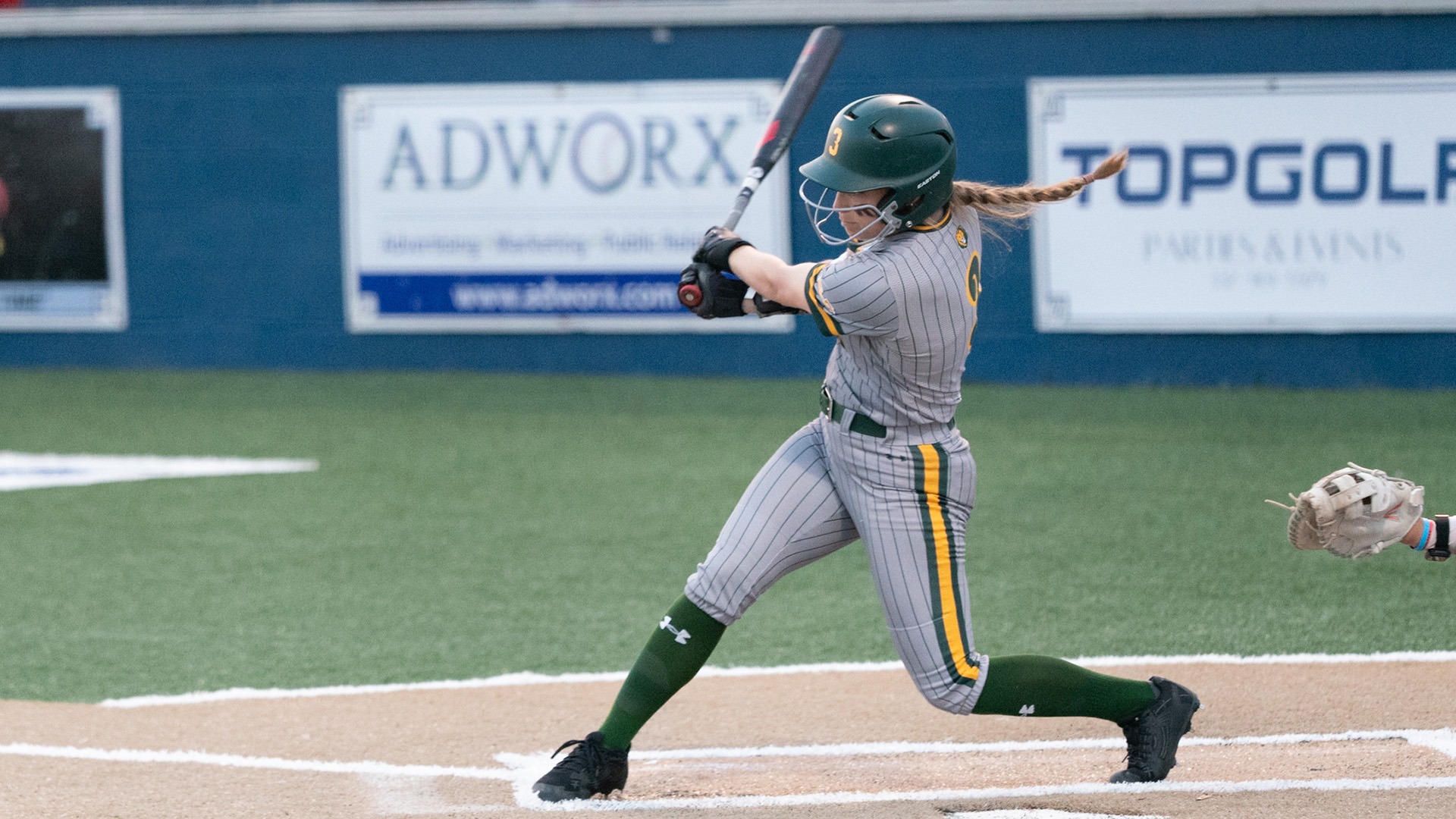 Addison Contorno singles home the game-winning run versus New Mexico Feb. 13, 2026