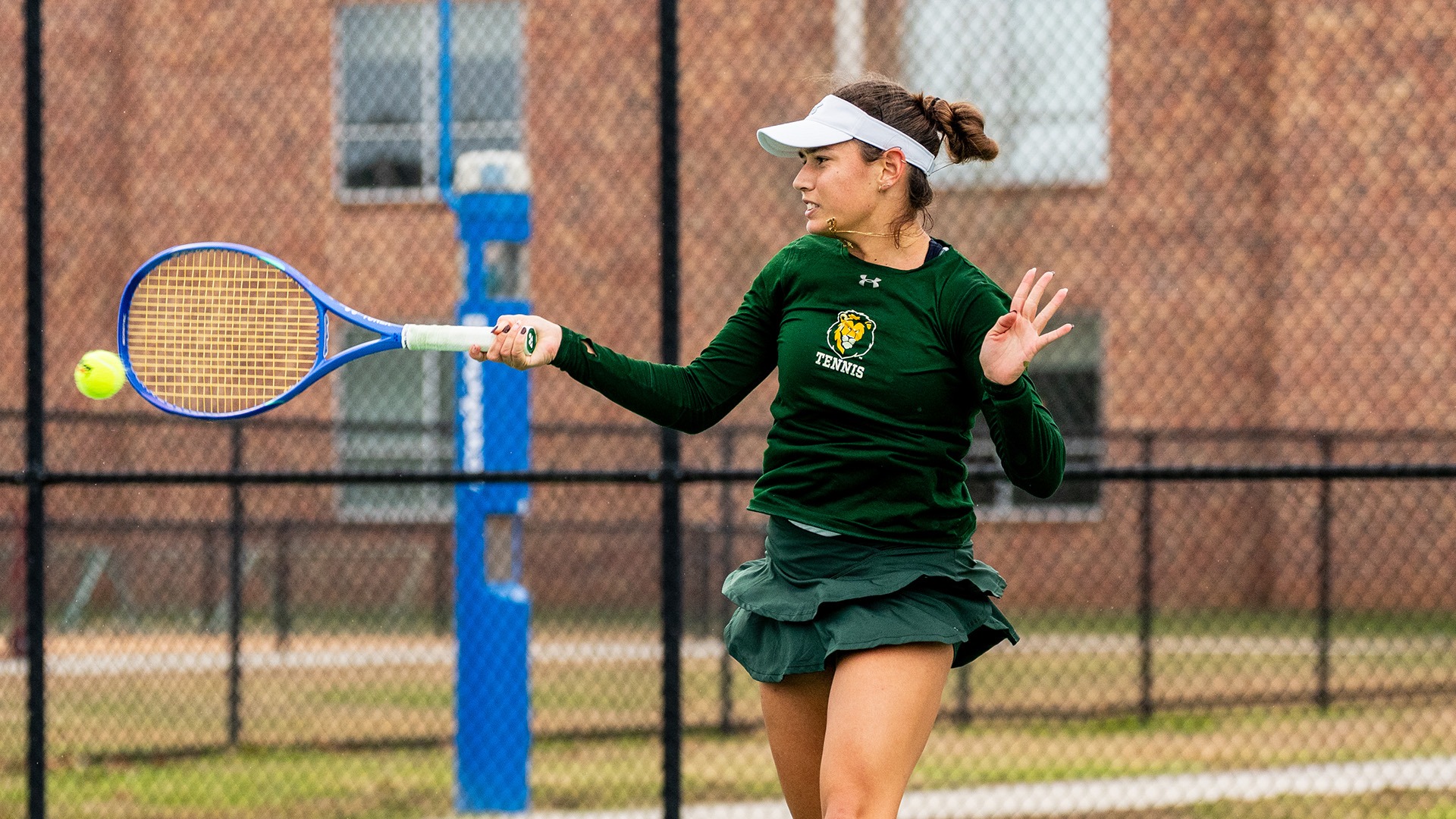 Adriana Tirado returns a shot versus LSU Alexandria on Feb. 3, 2026