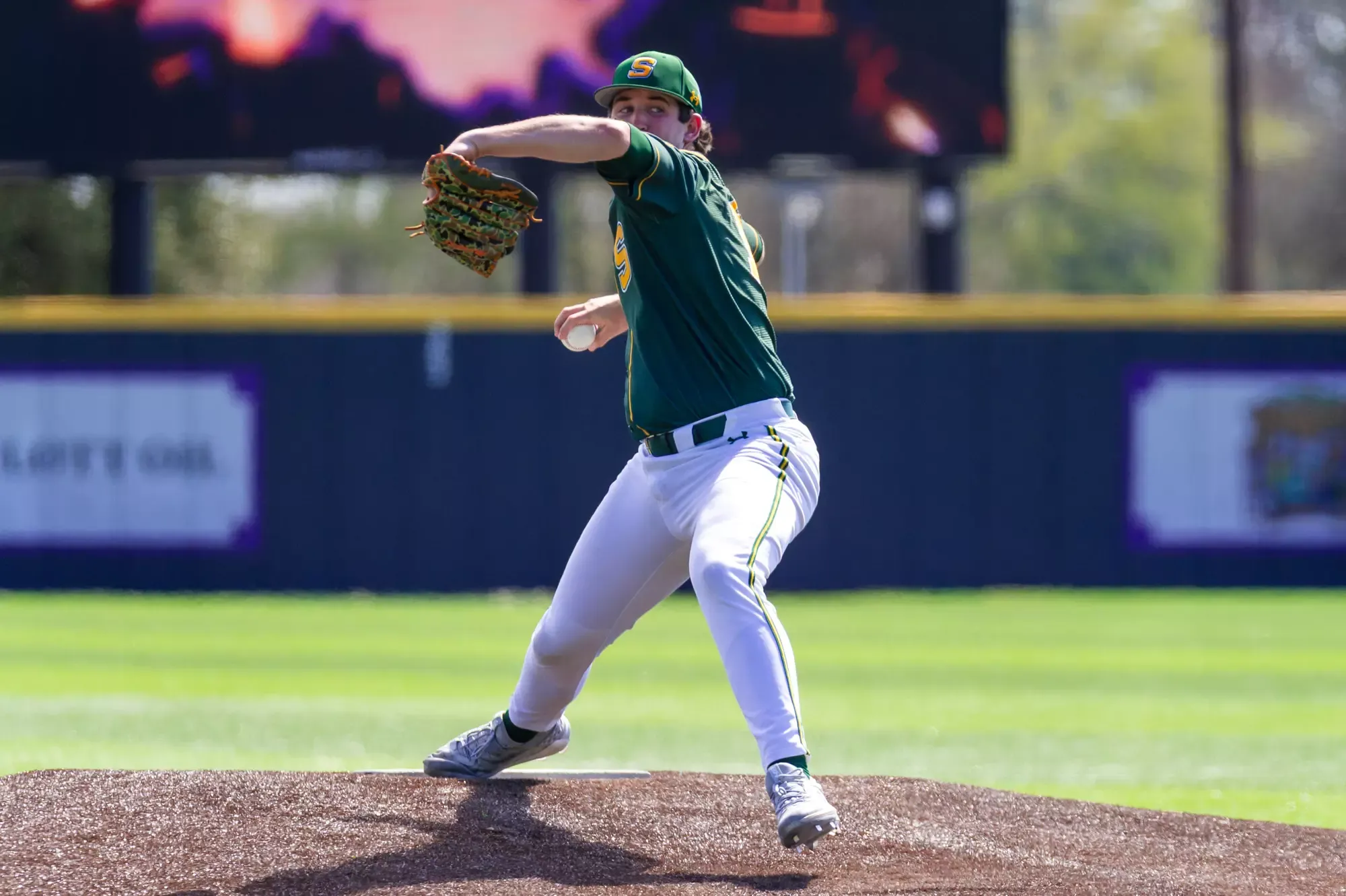 Blake Lobell delivers a pitch to the plate.