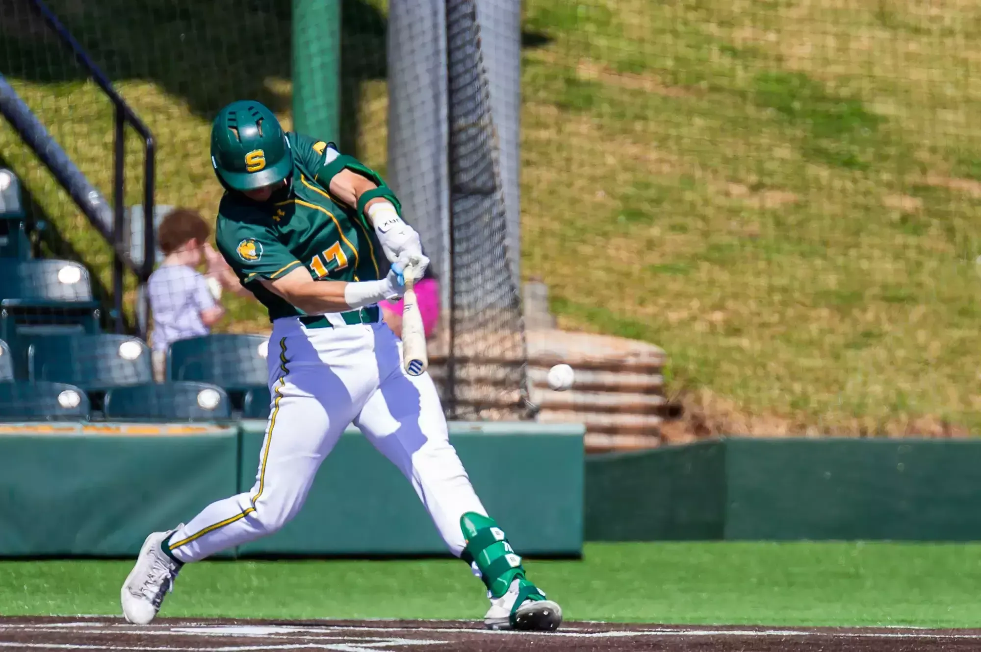 Brody Capps drives the ball.
