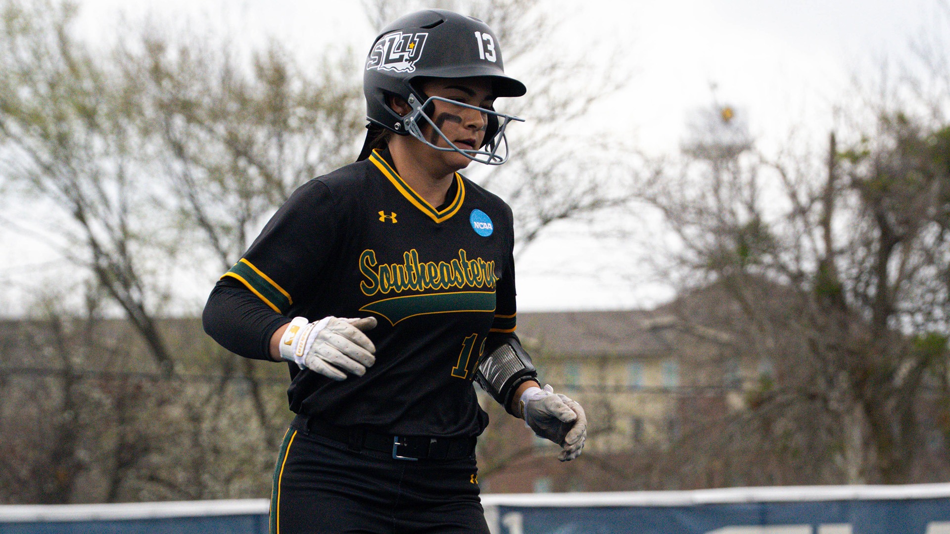 Maria Detillier circles the bases after one of her three home runs at East Texas A&M March 6, 2026