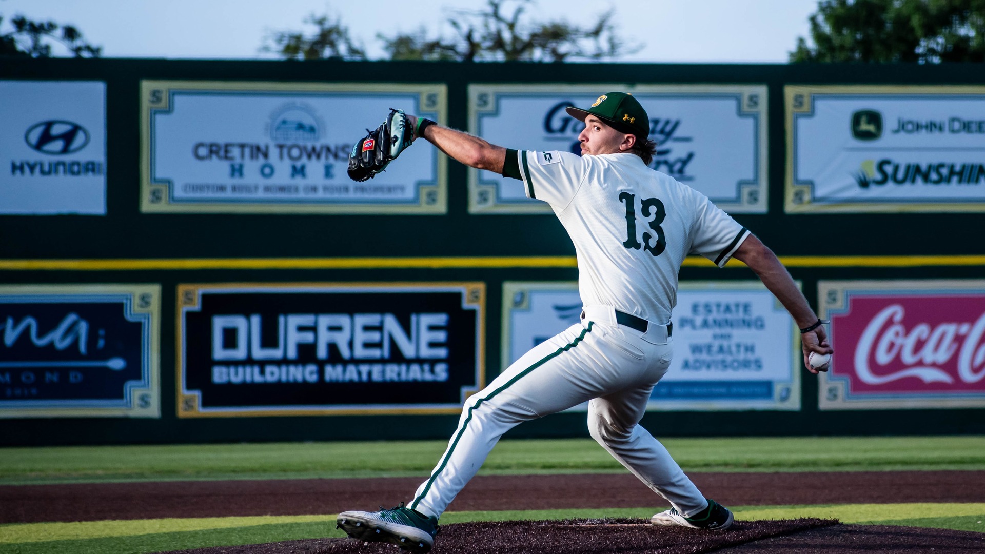 Truitt Webb delivers a pitch to the plate.