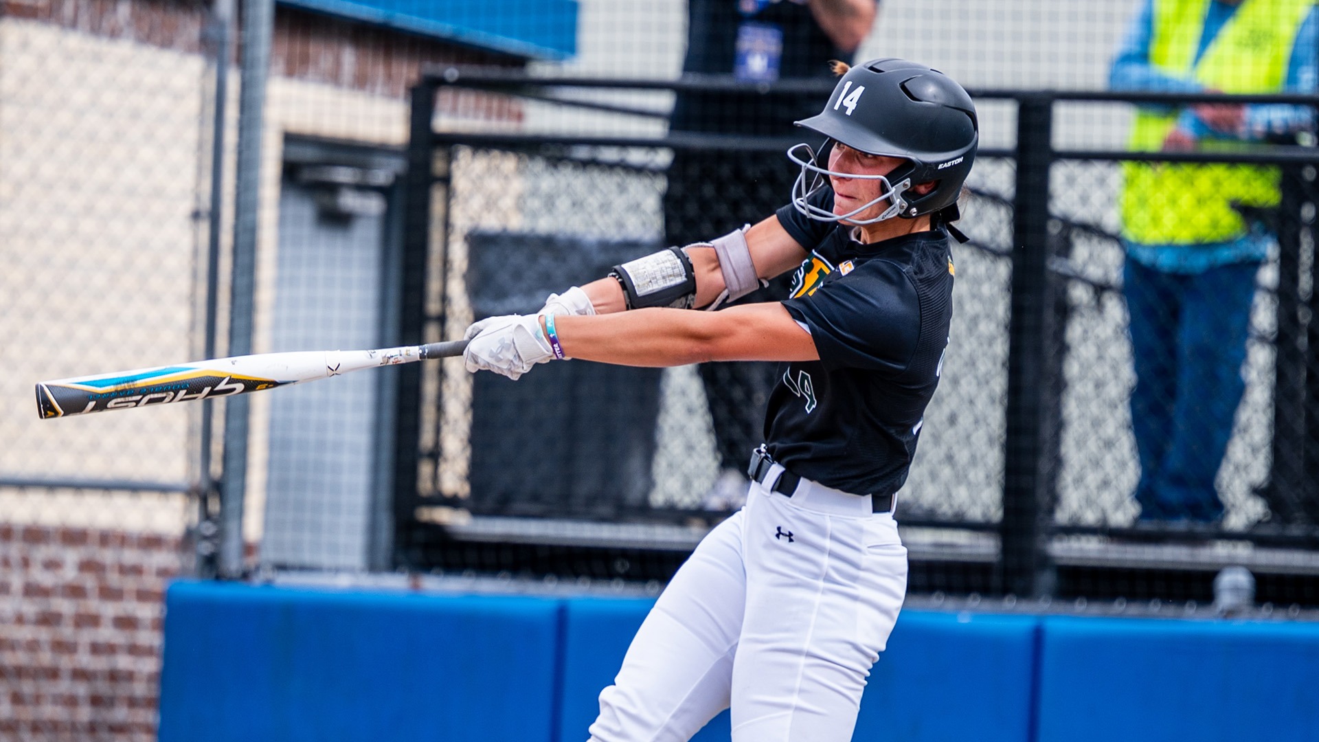 Cydnee Schneider takes a swing at McNeese April 2, 2026