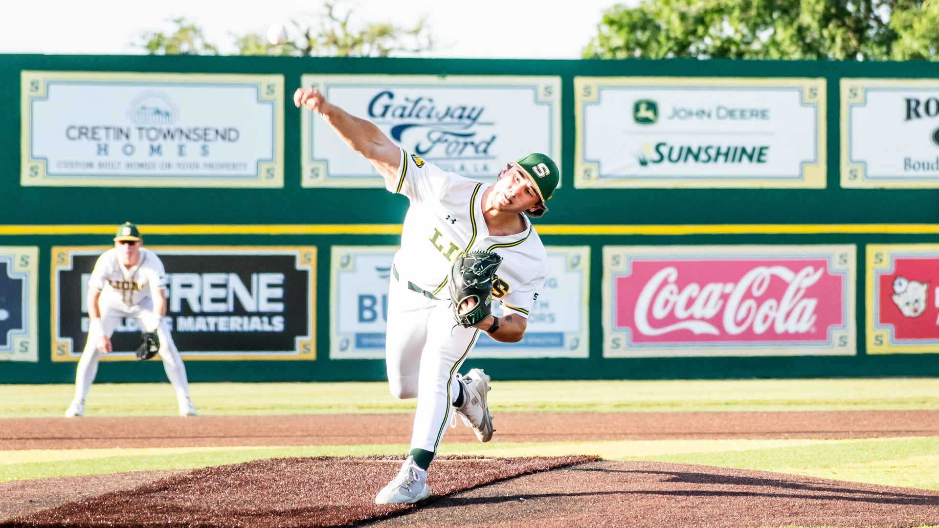 Austin Minichino delivers a pitch to the plate.