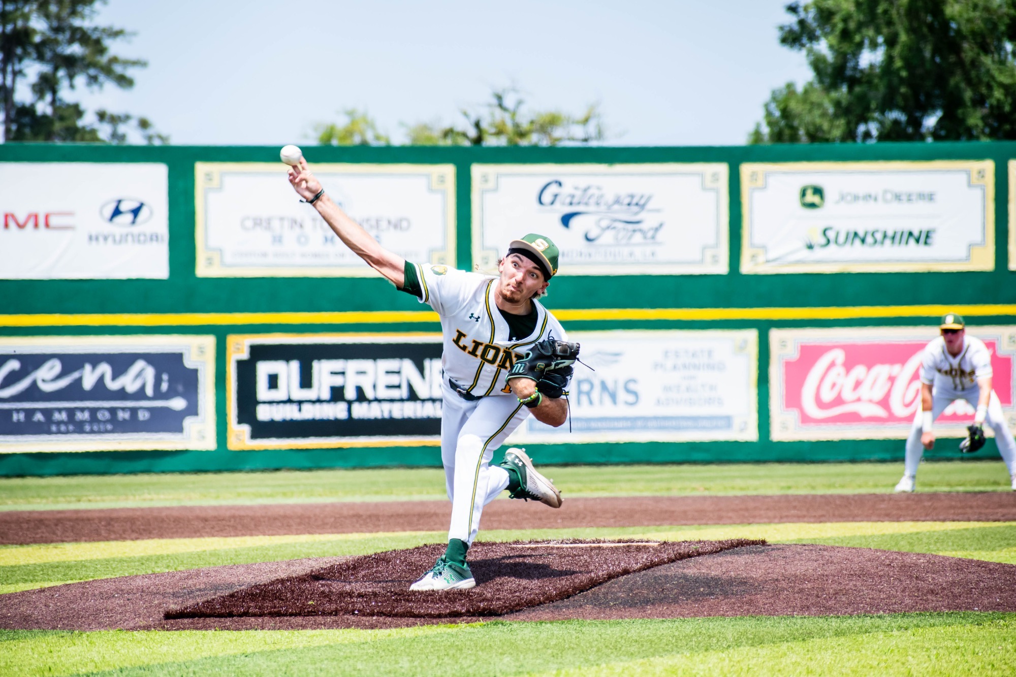 Truitt Webb delivers a pitch to the plate.