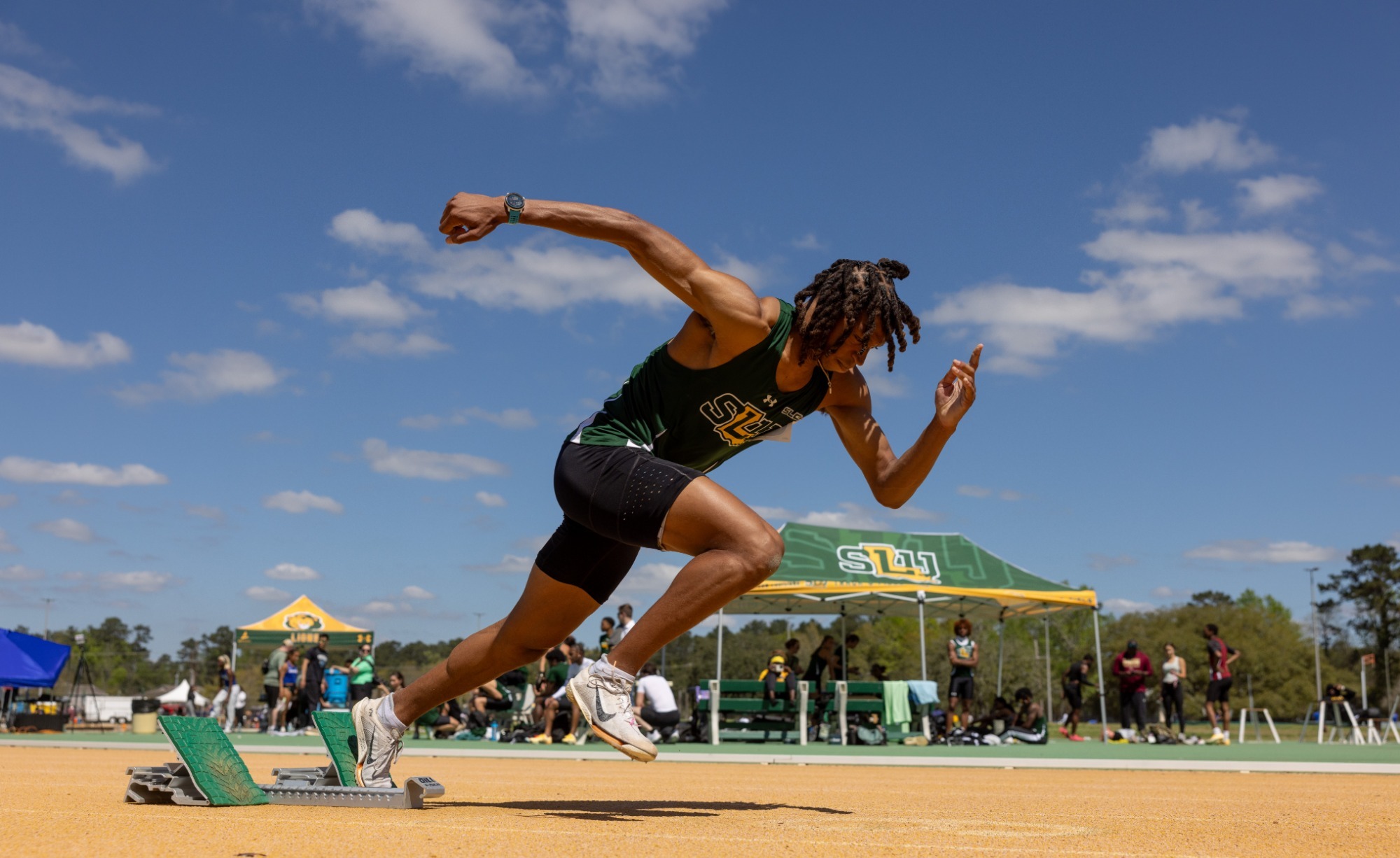 Darian Chestnut takes off at Southeastern Track Complex