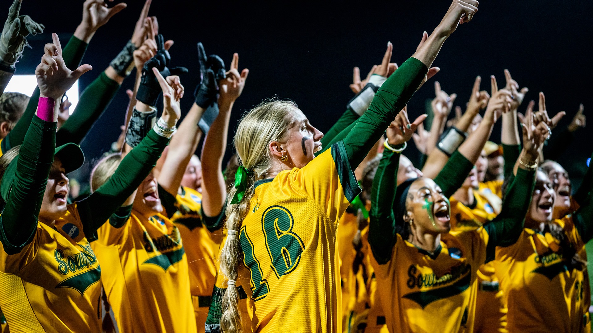 Softball Team Celebration