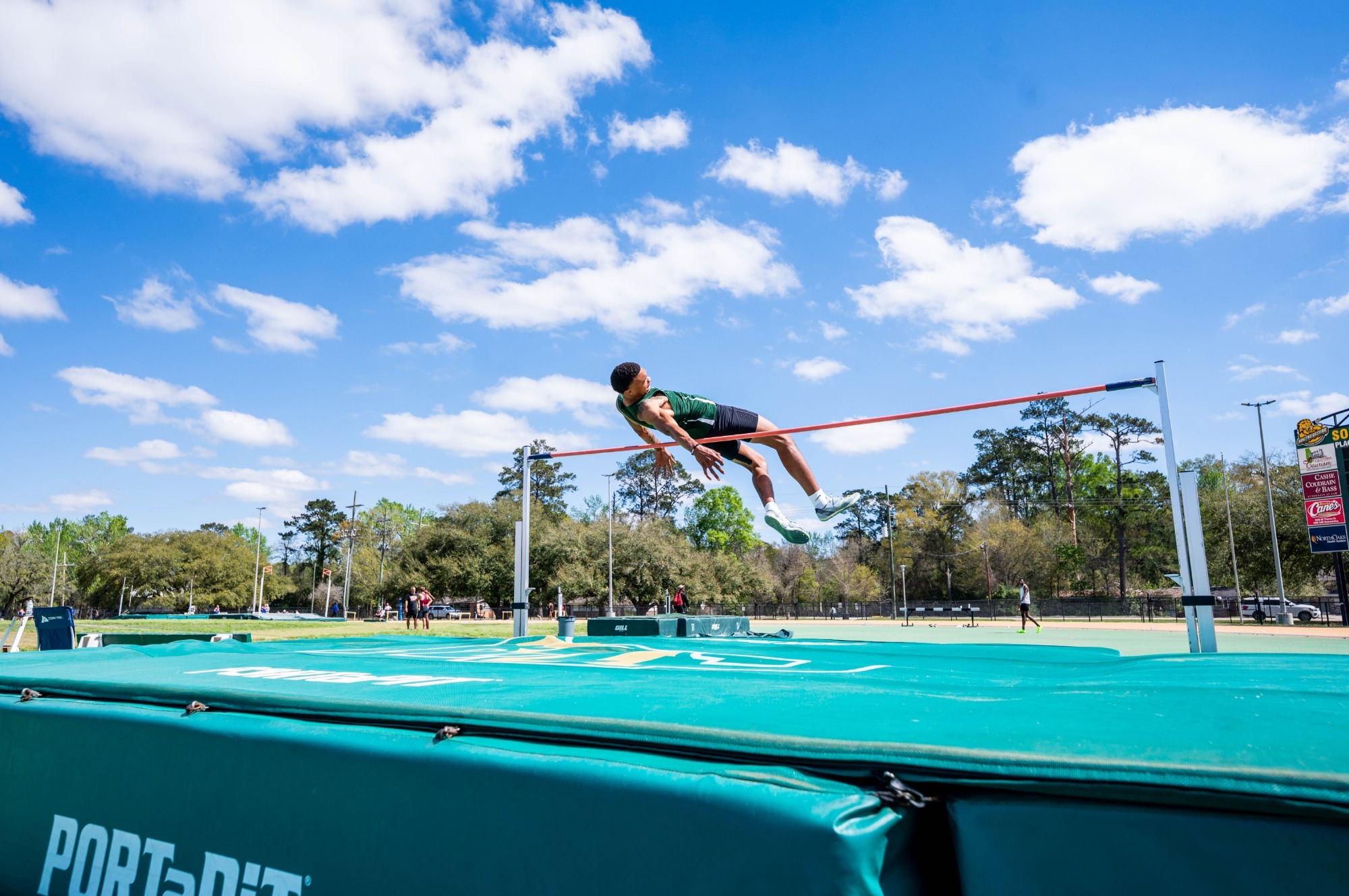 Donald Butler jumps at the Andy Thiel Season Opener