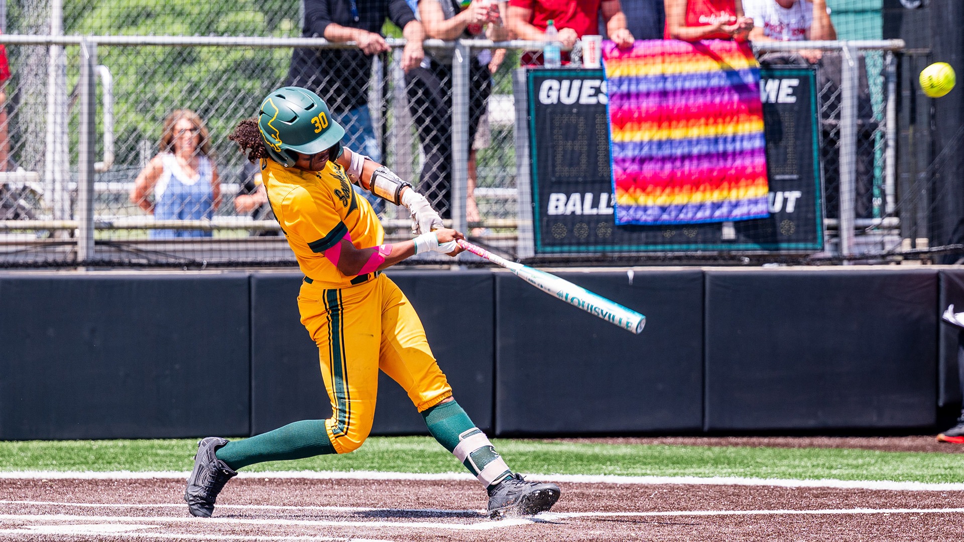 Ka'Lyn Watson takes a swing versus Lamar May 3, 2026