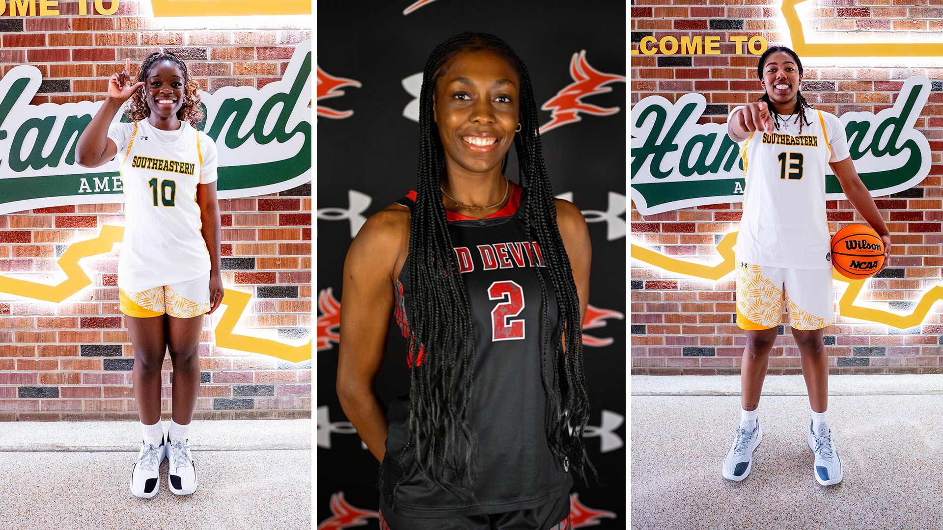 Susan Fahnbulleh, Yolaine Luthi, and Micah Cooper stand for promotion pictures