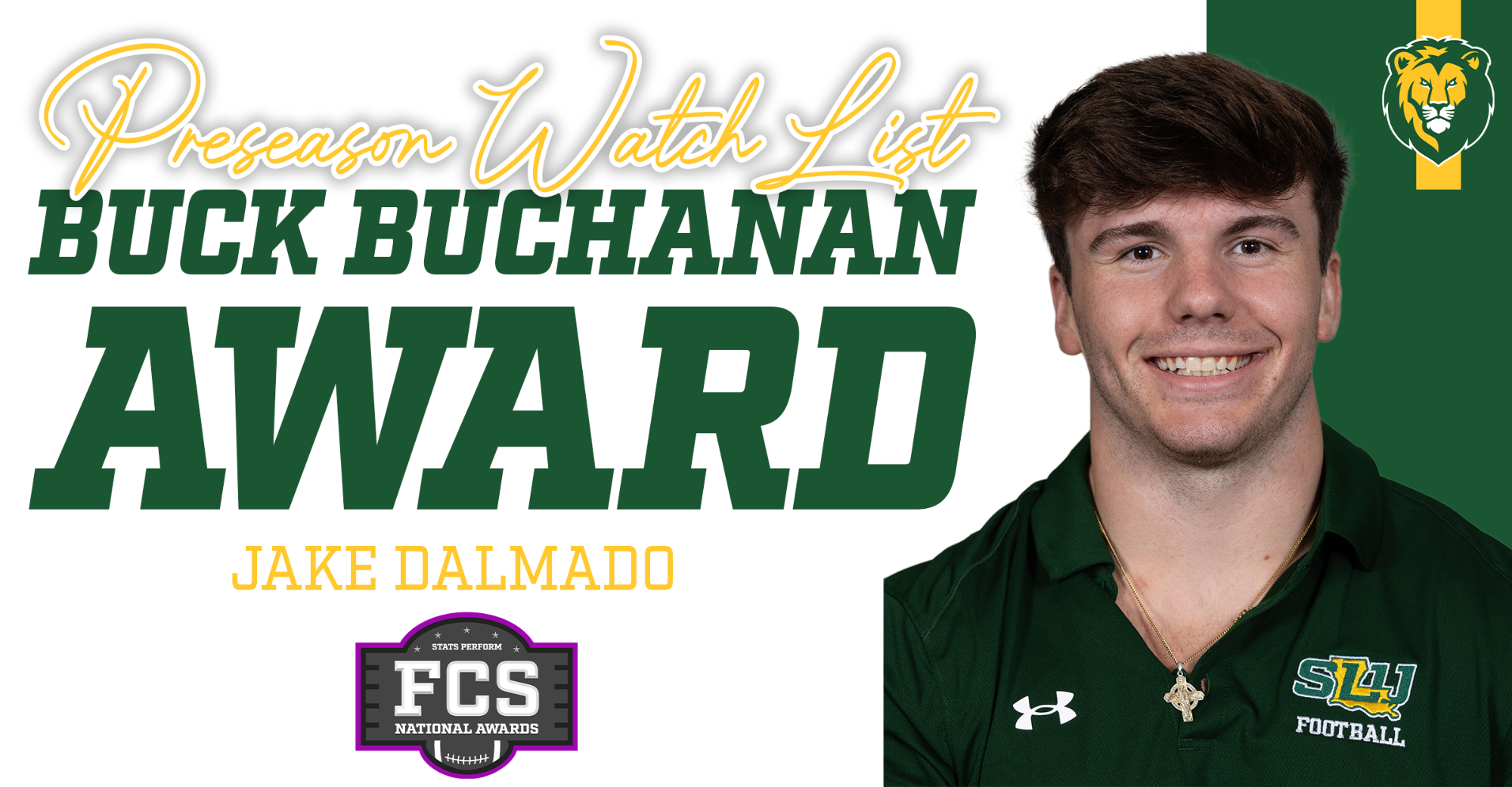 Jake Dalmado, Buck Buchanan Award Preseason Watch List