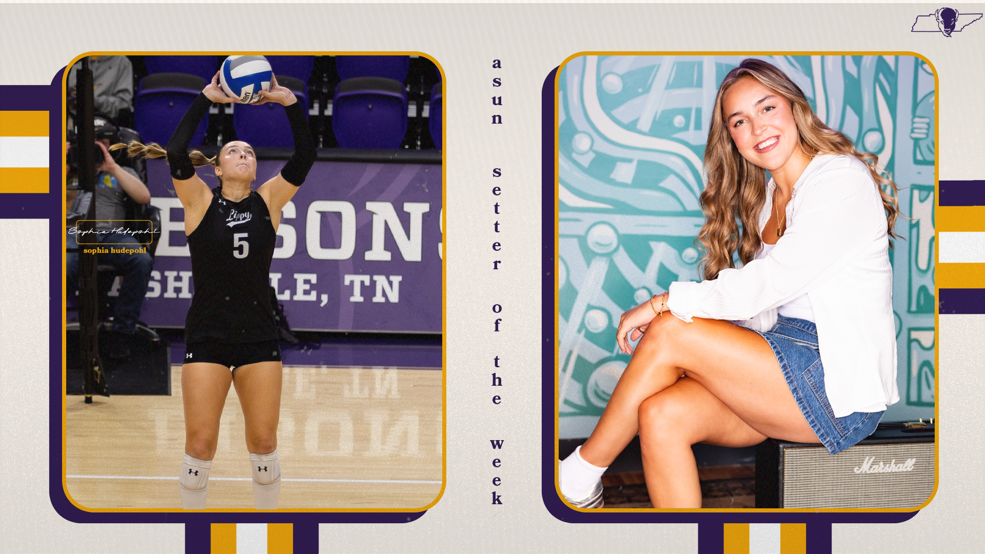 Sophia Hudepohl ASUN Setter of the Week