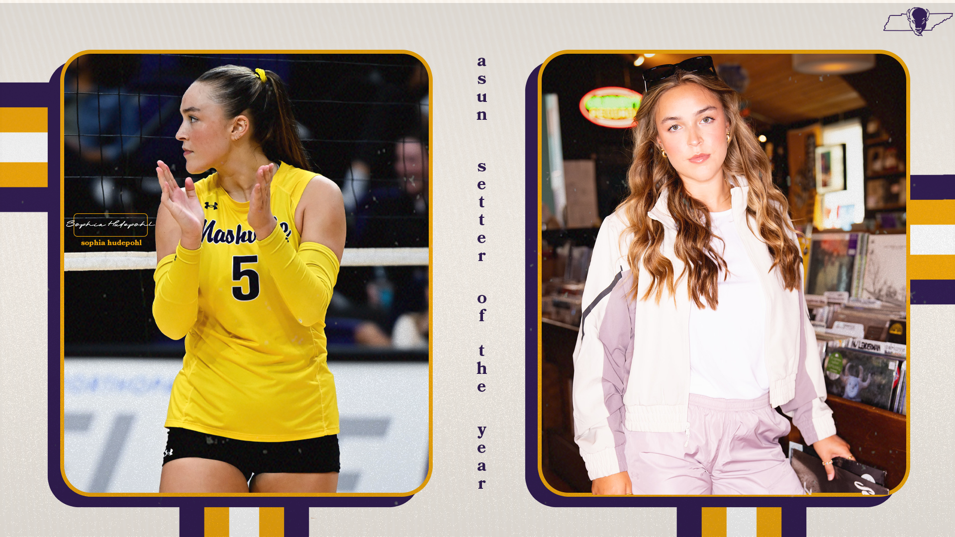 Sophia Hudepohl - 2025 ASUN Setter of the Year