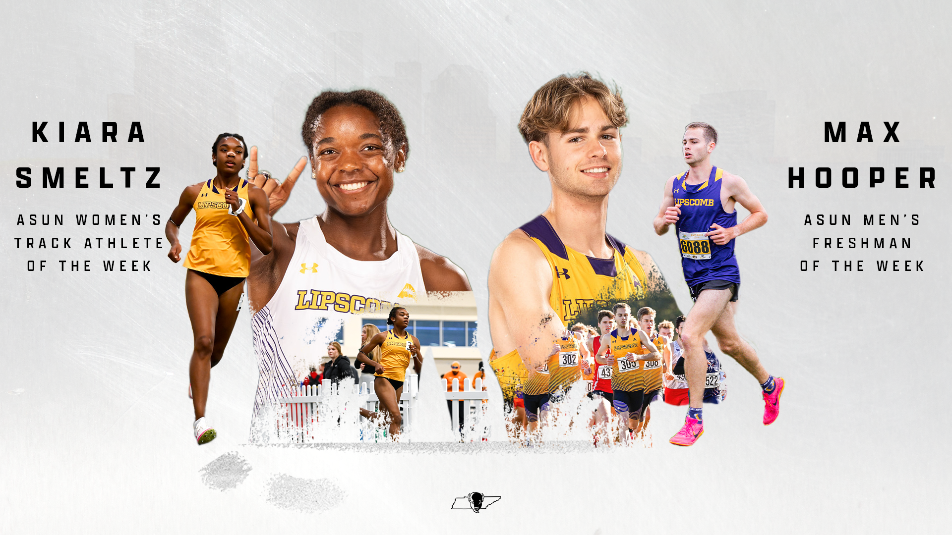 Kiara Smeltz and Max Hooper ASUN Weekly Honors