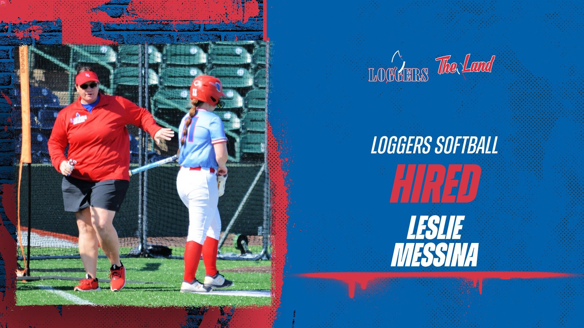 Softball Coach and player