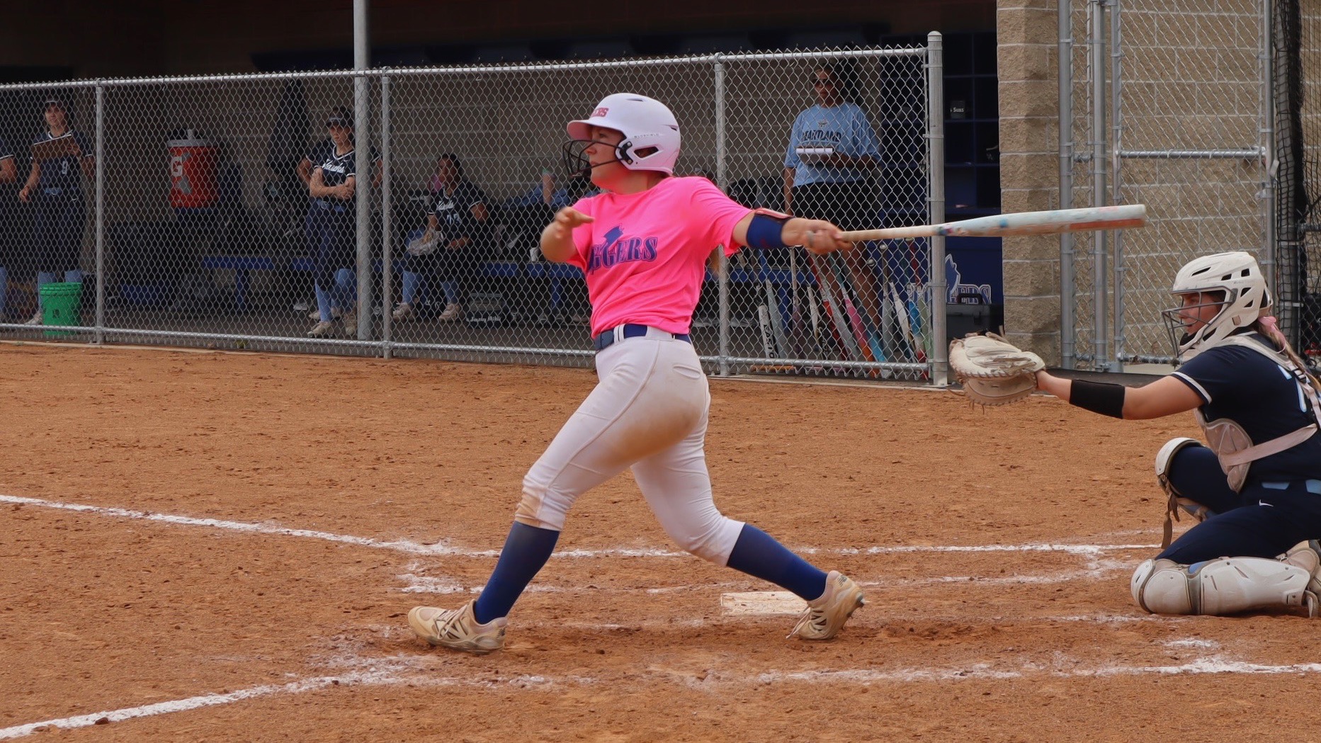 LLCC softball hitting.