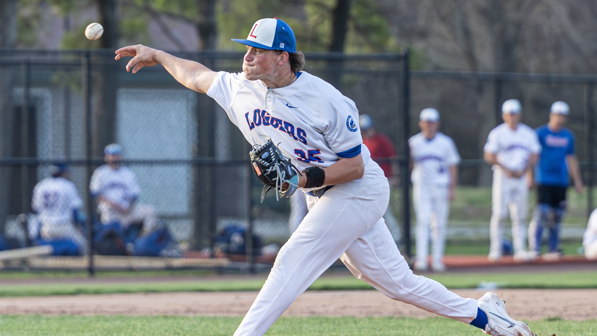 LLCC pitcher pitching.