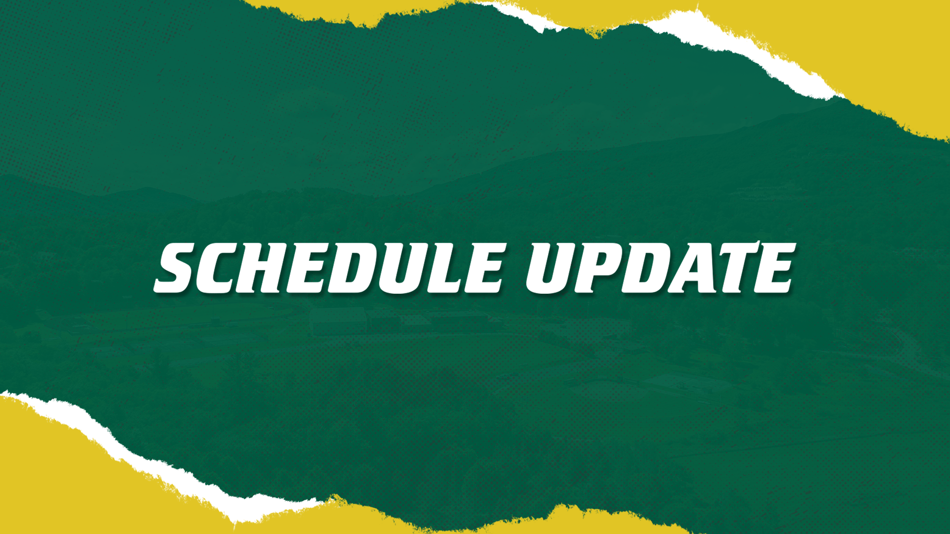 Schedule Update