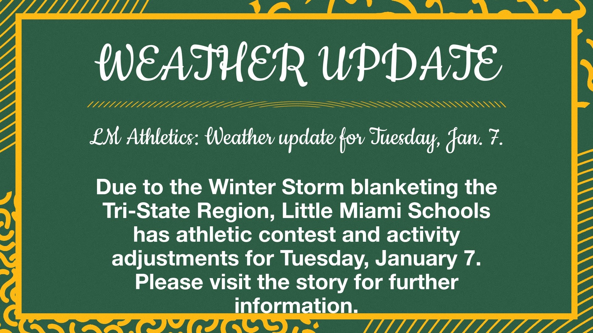 Weather Update: Tuesday, Jan. 7