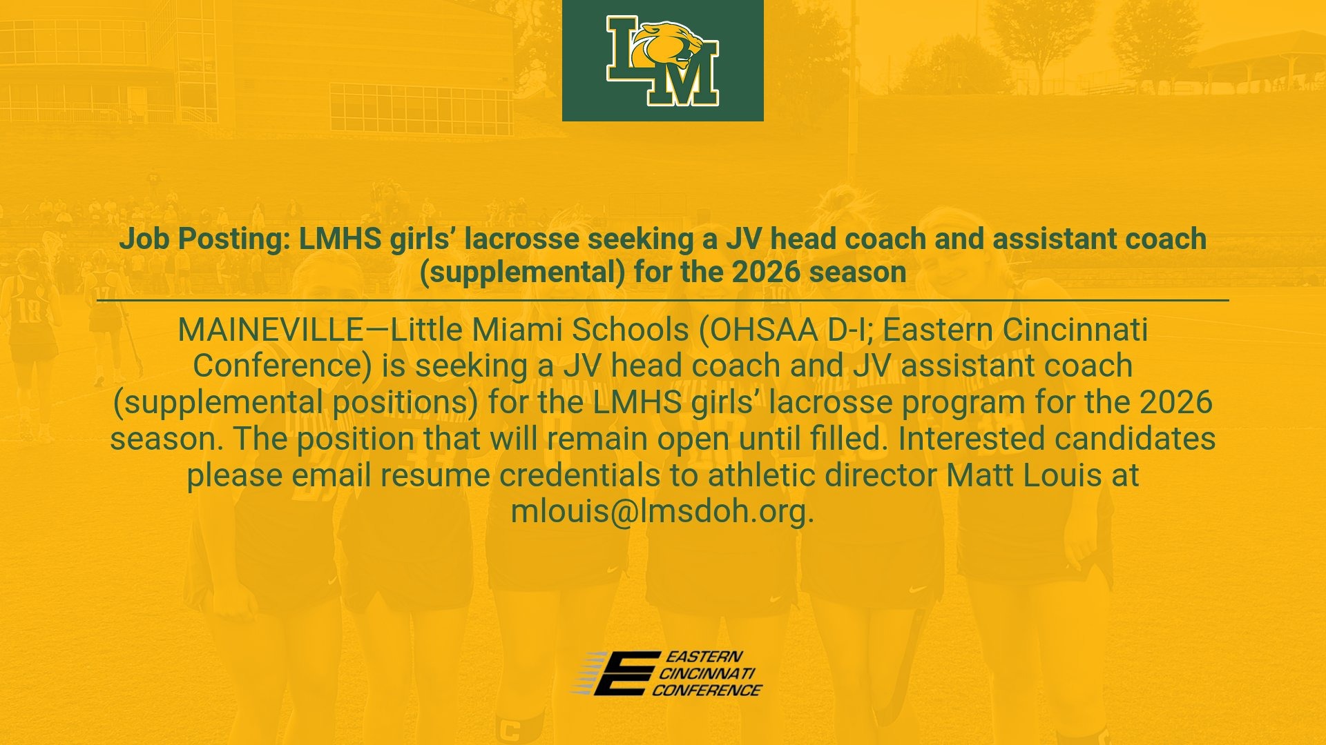 GLAX JV Coaching Need