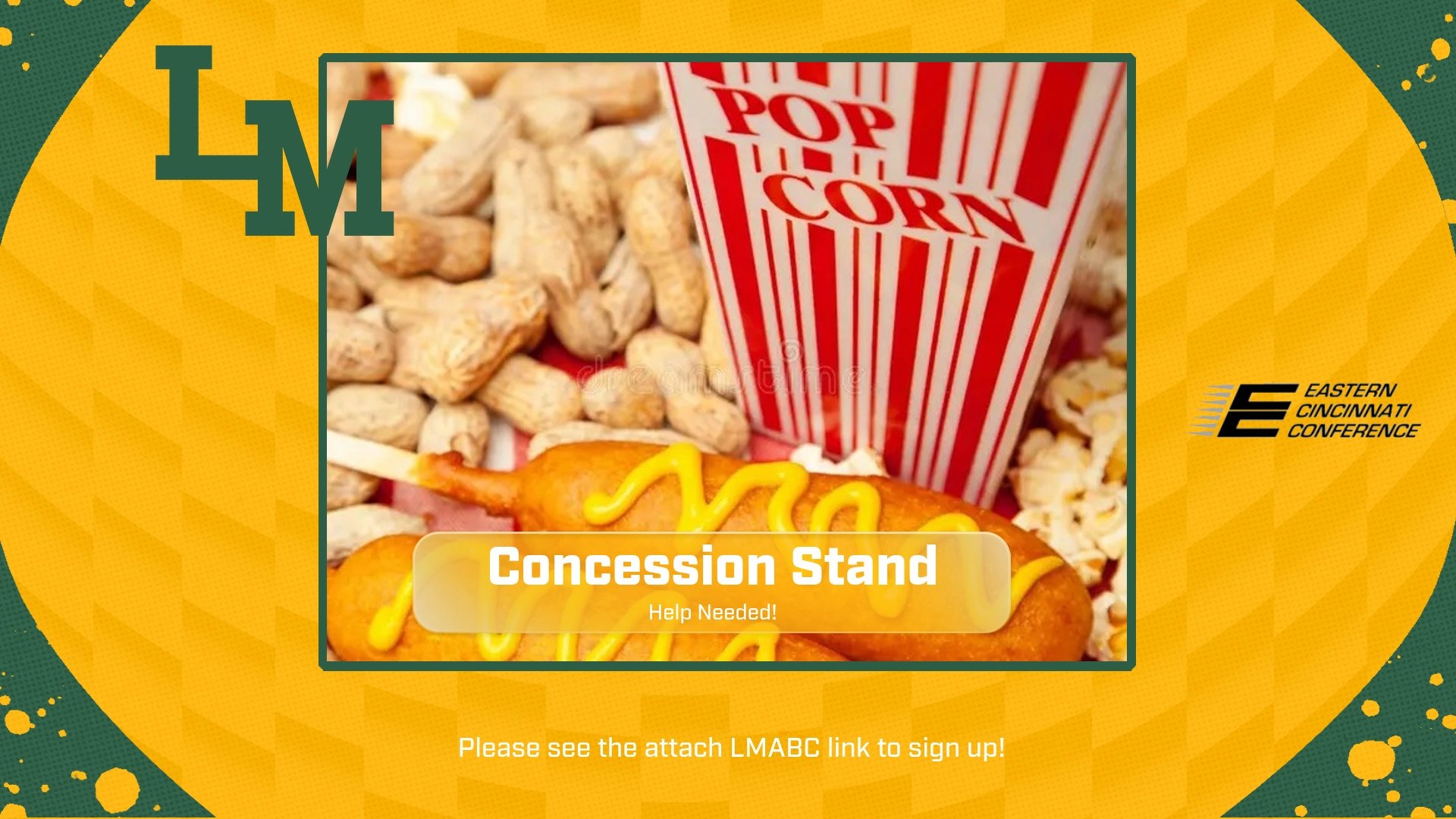 Concession Stand Help Needed!