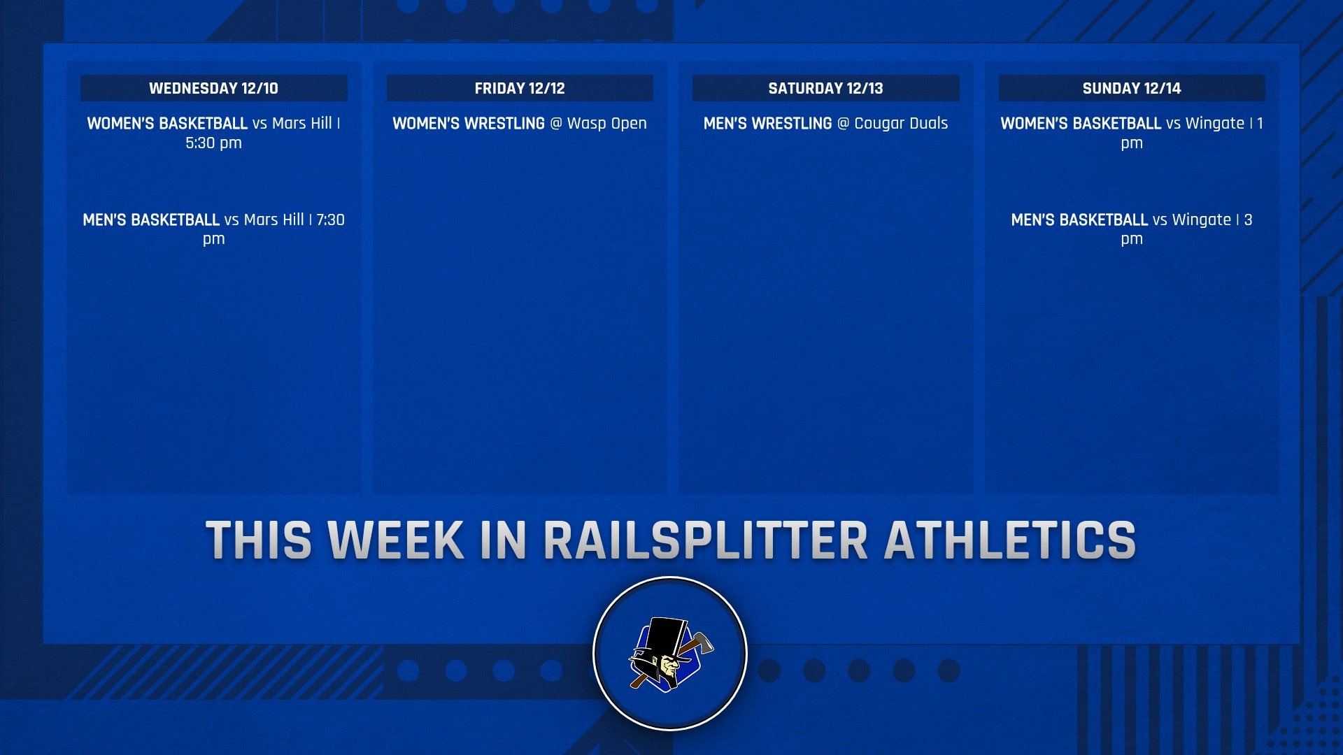 This Week In Railsplitter Athletics | Dec8-14 2025