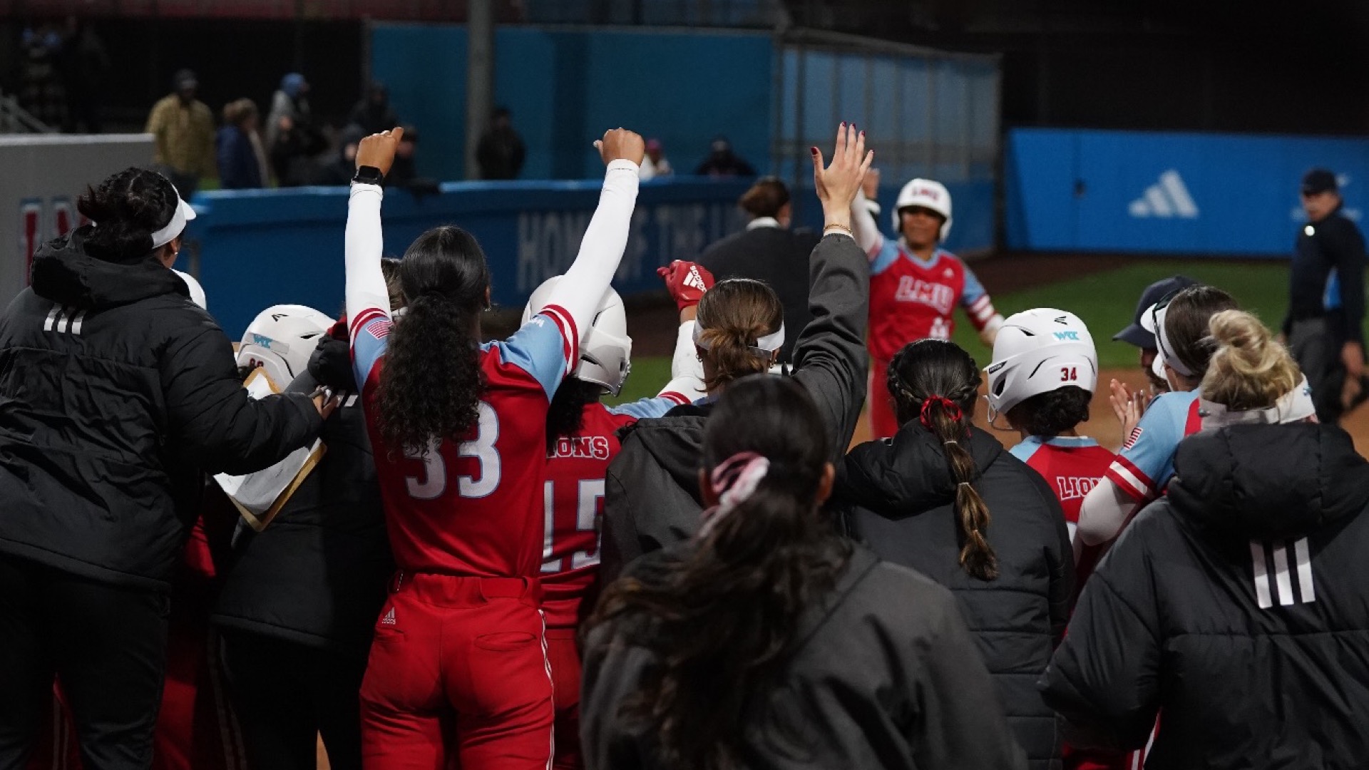 Softball celebration