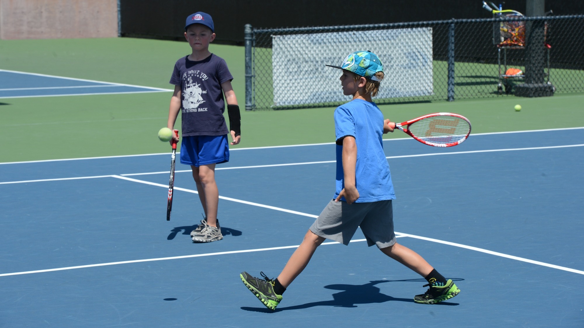Kids at Tennis Summer Camp