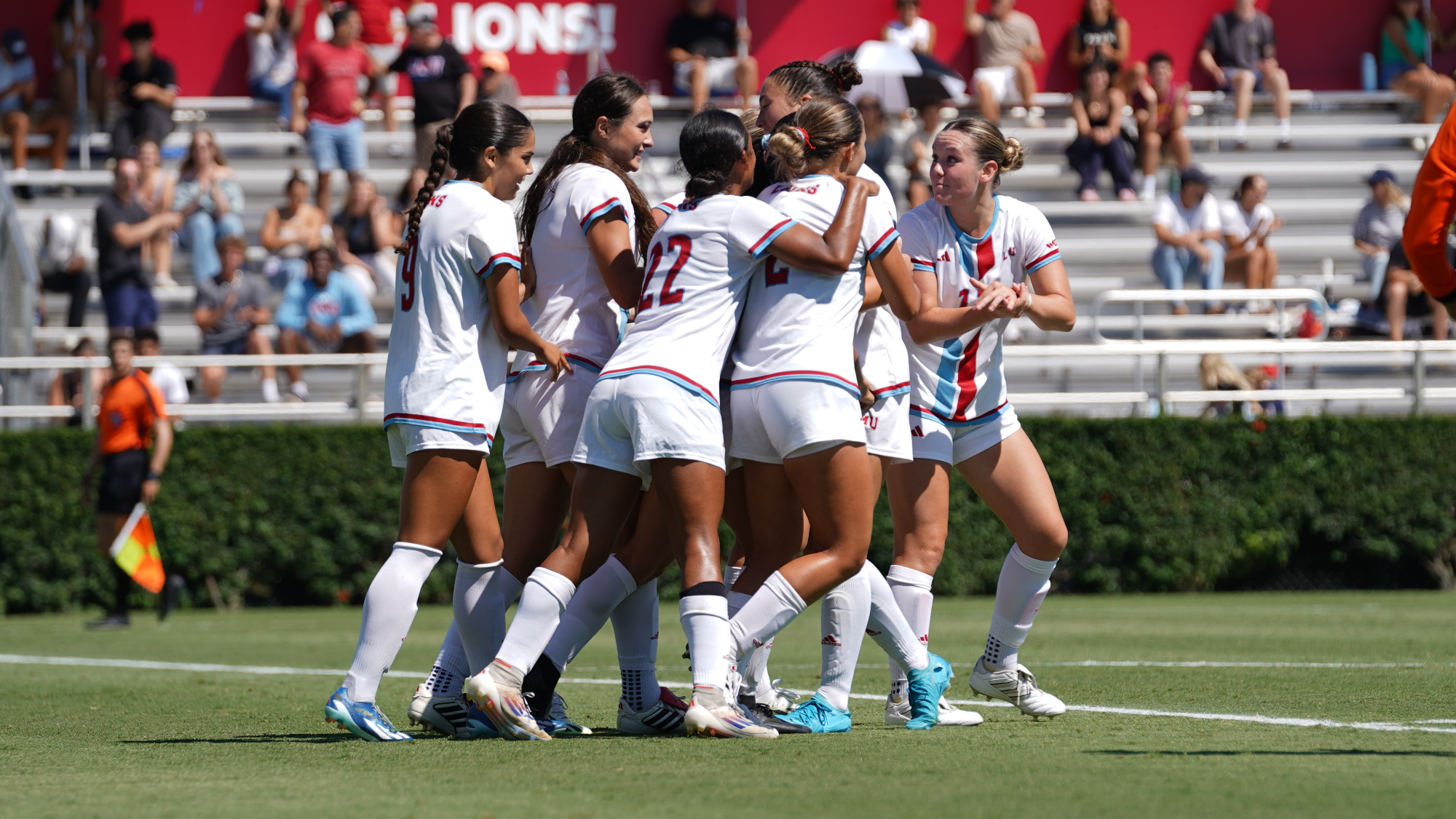LMU Soccer Goal vs. Columbia