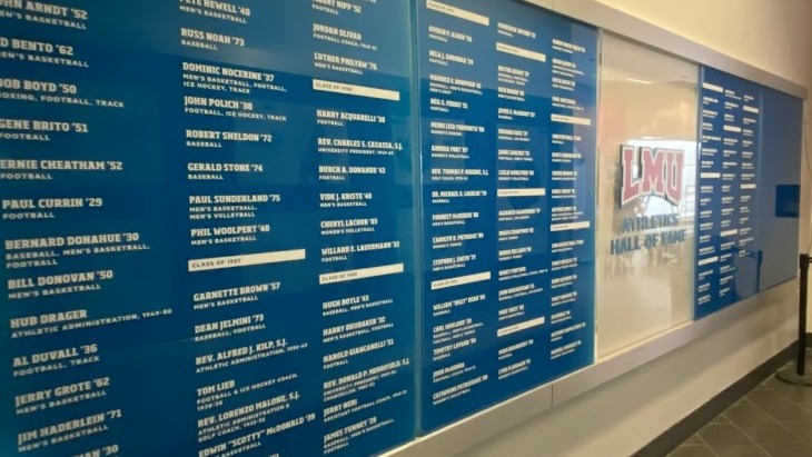 Athletics Hall of Fame Display