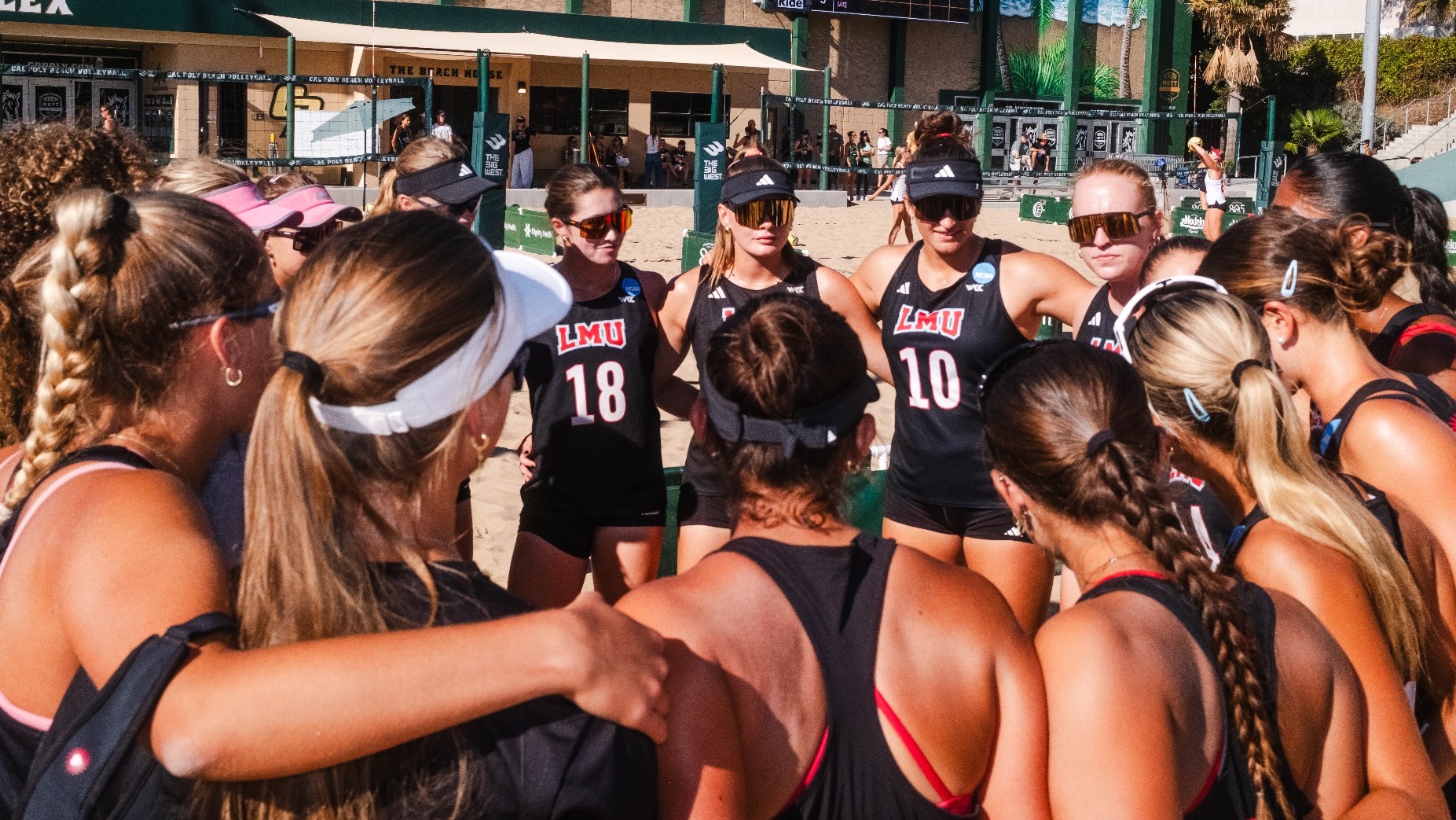 LMU Beach Volleyball Team in SLO in Fall 2025