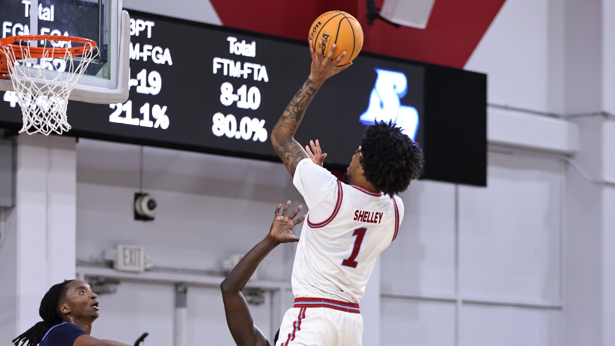 Jalen Shelley 24 and 9 against San Diego