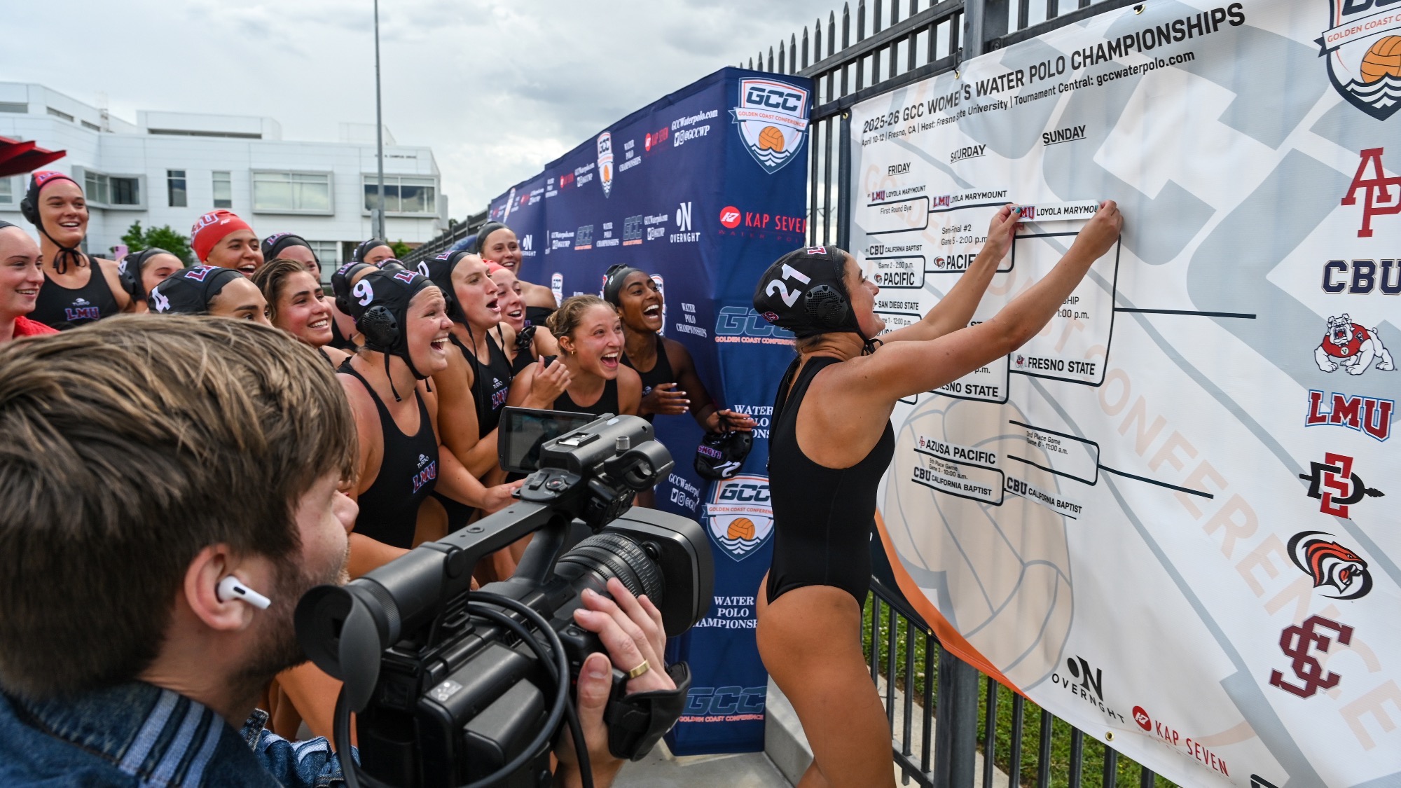 The #7 LMU Women’s Water Polo is returning to the Golden Coast Conference Tournament Final for the third consecutive season with a 12-6 win over #21 Pacific in Saturday’s semifinal