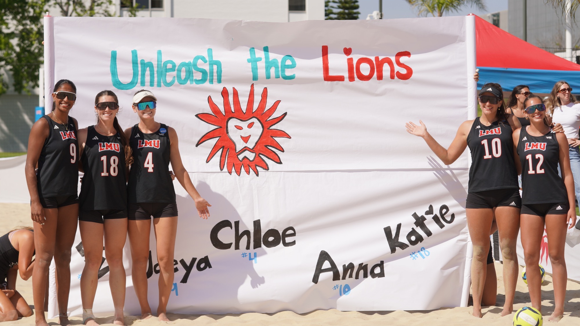 Beach Volleyball Seniors: Unleash the Lions Sign