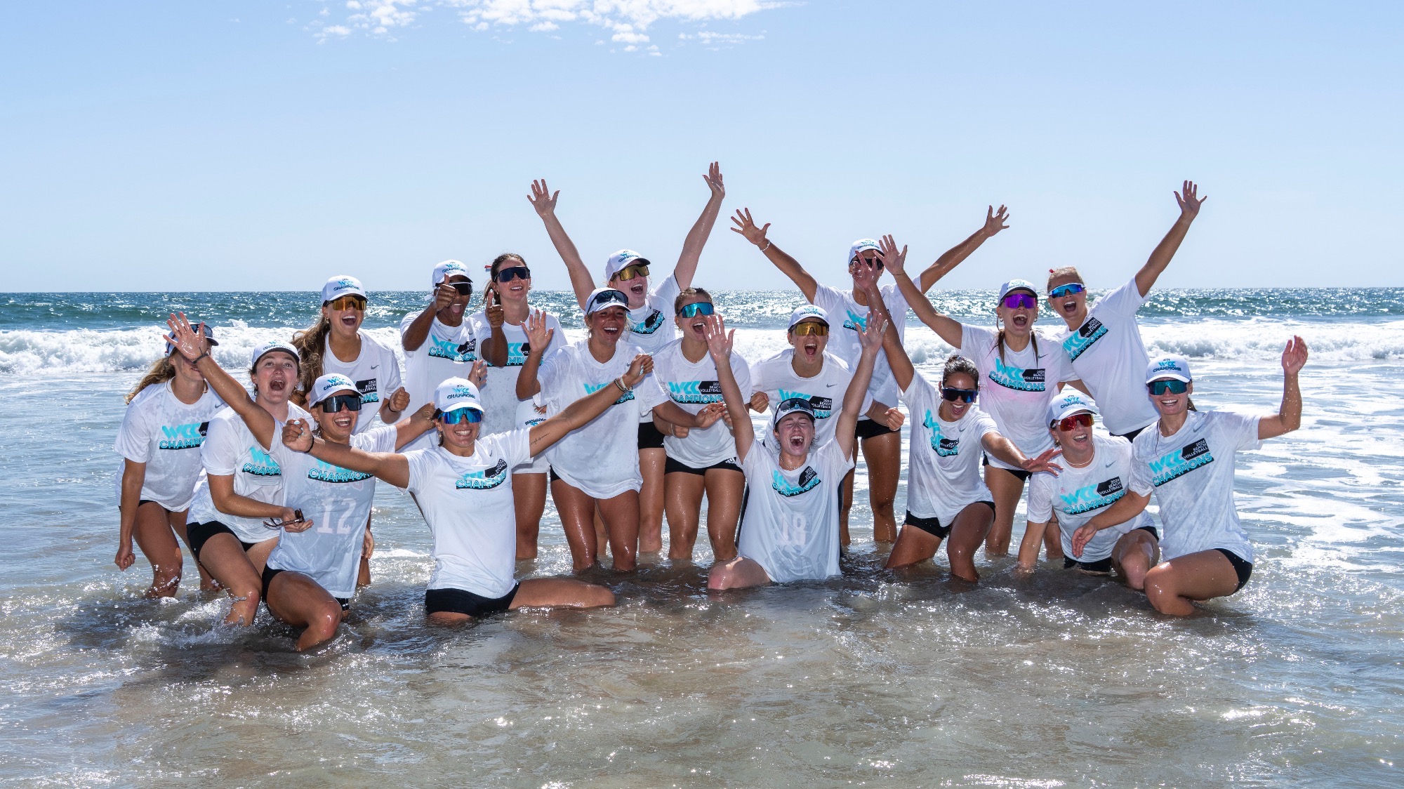April 24, 2026; Santa Monica, CA, USA; XXXXX during the WCC Beach Volleyball Tournament at Ocean Park Beach.