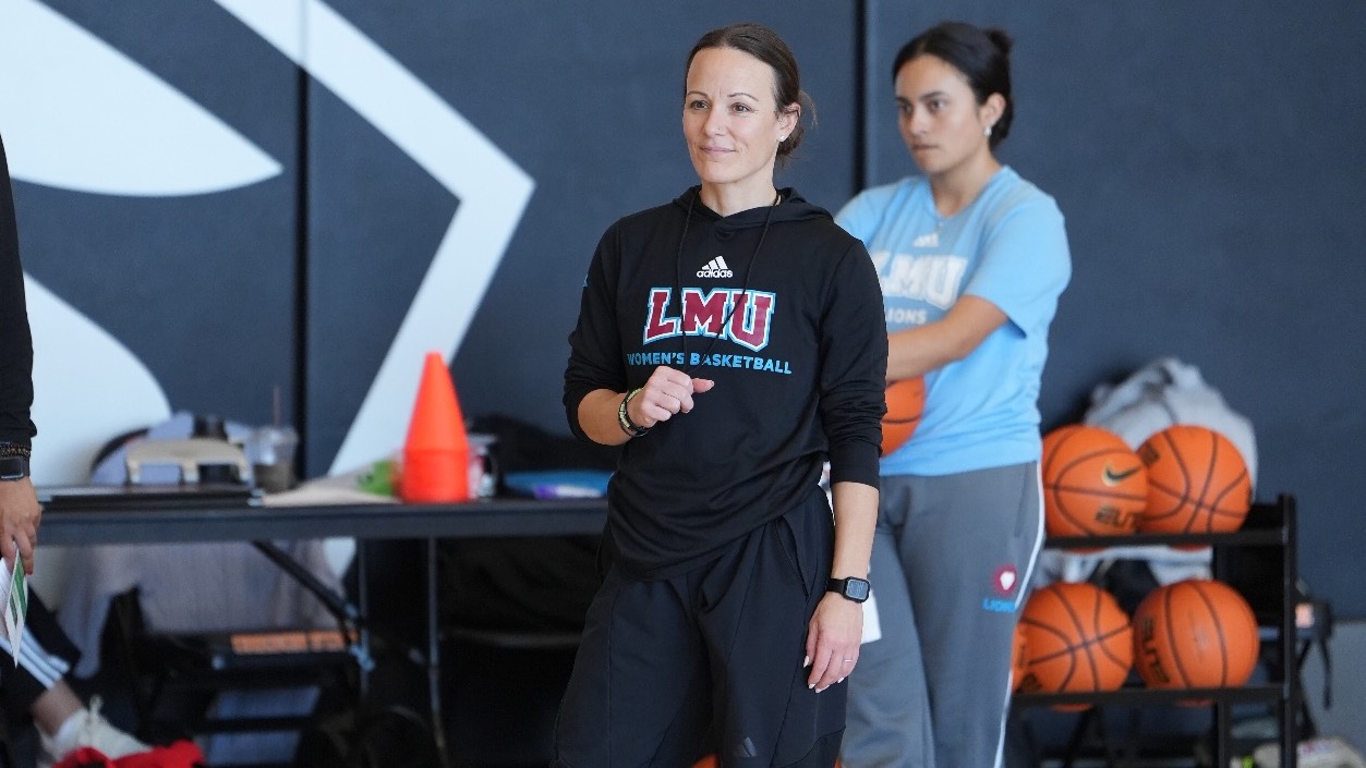 Jody Burrows at practice - elevated to Associate Head Coach
