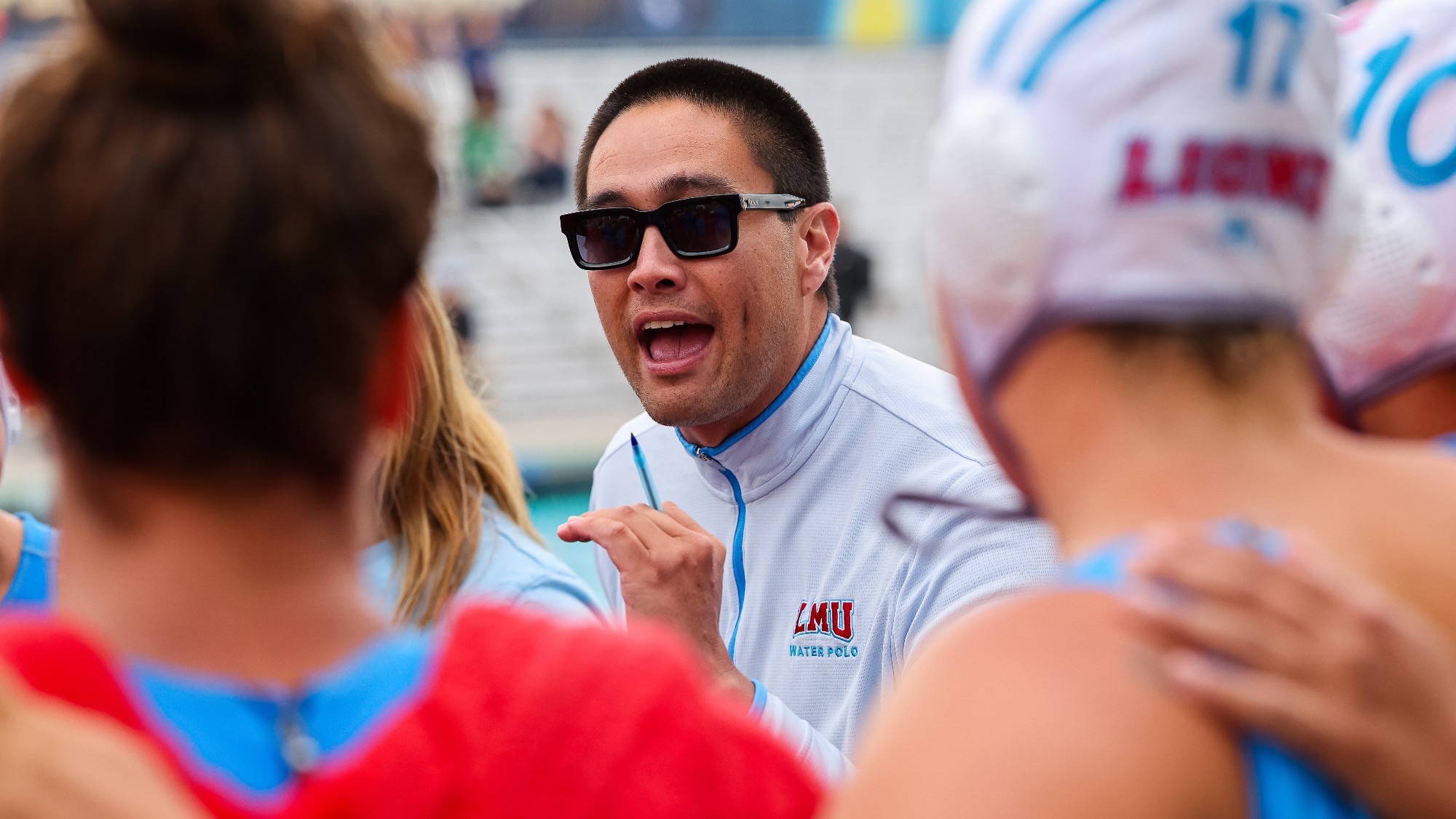 Head Coach Ikaika Aki in NCAA Quarterfinals vs. USC