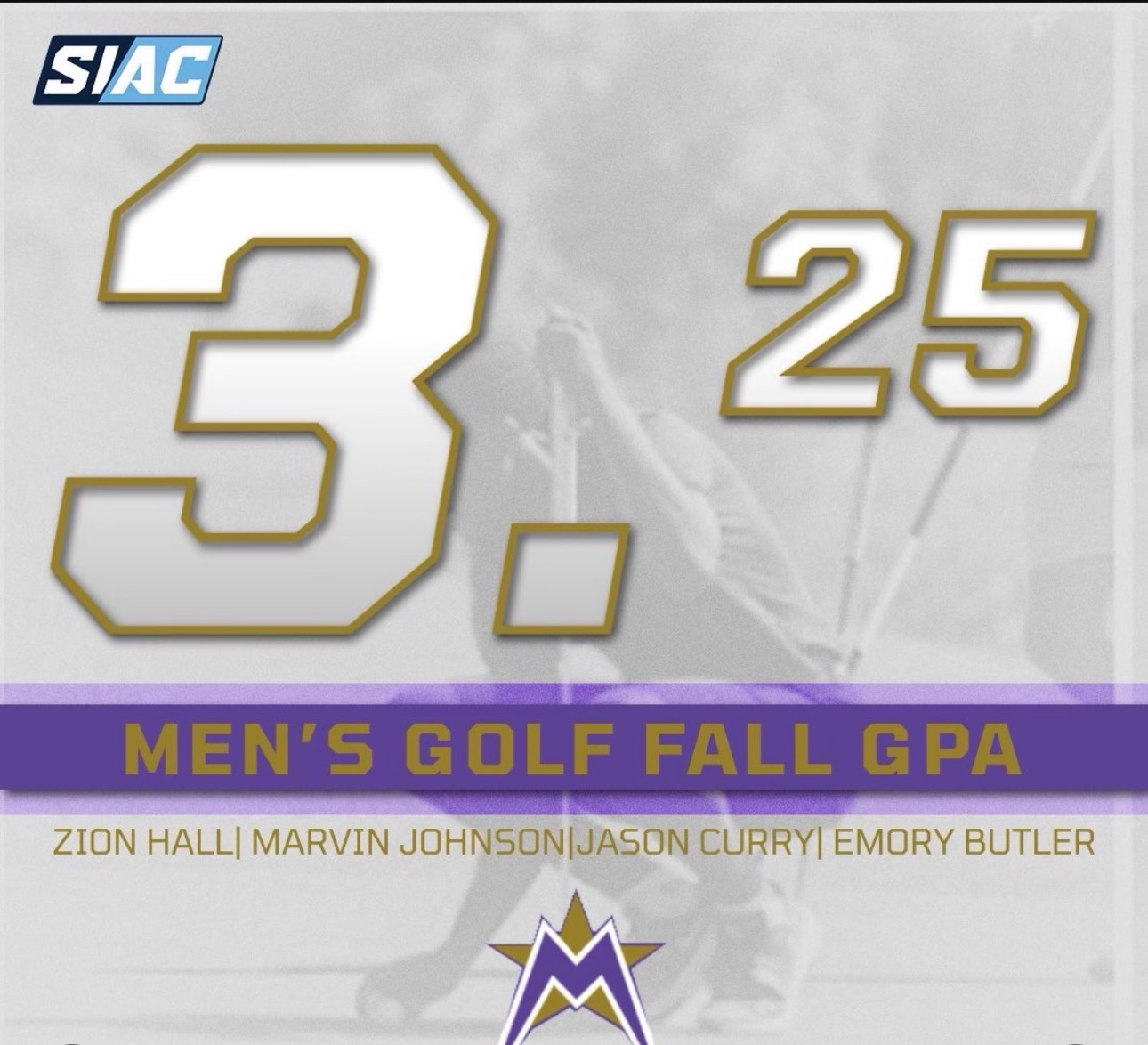 Graphic for Men's Golf